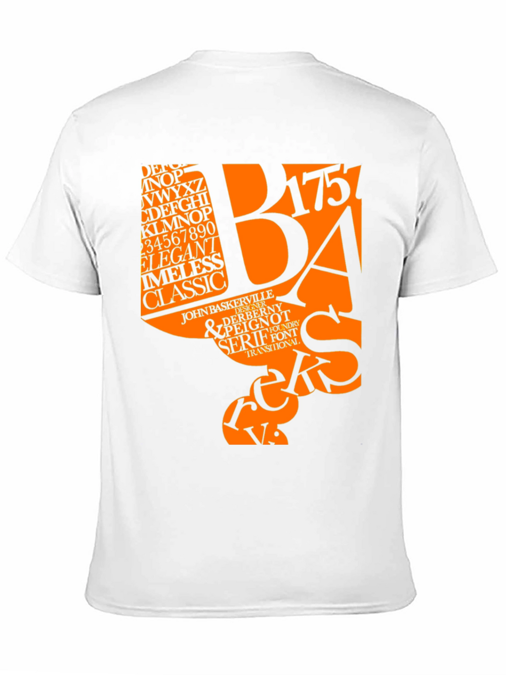 Typography Graphic Tee - Classic Elegant Design