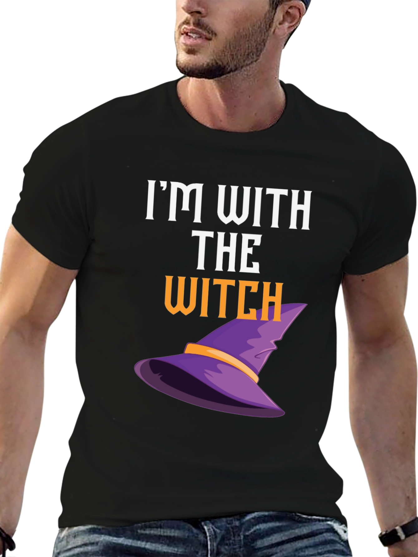 Im With The Witch T-Shirt - Halloween Apparel
