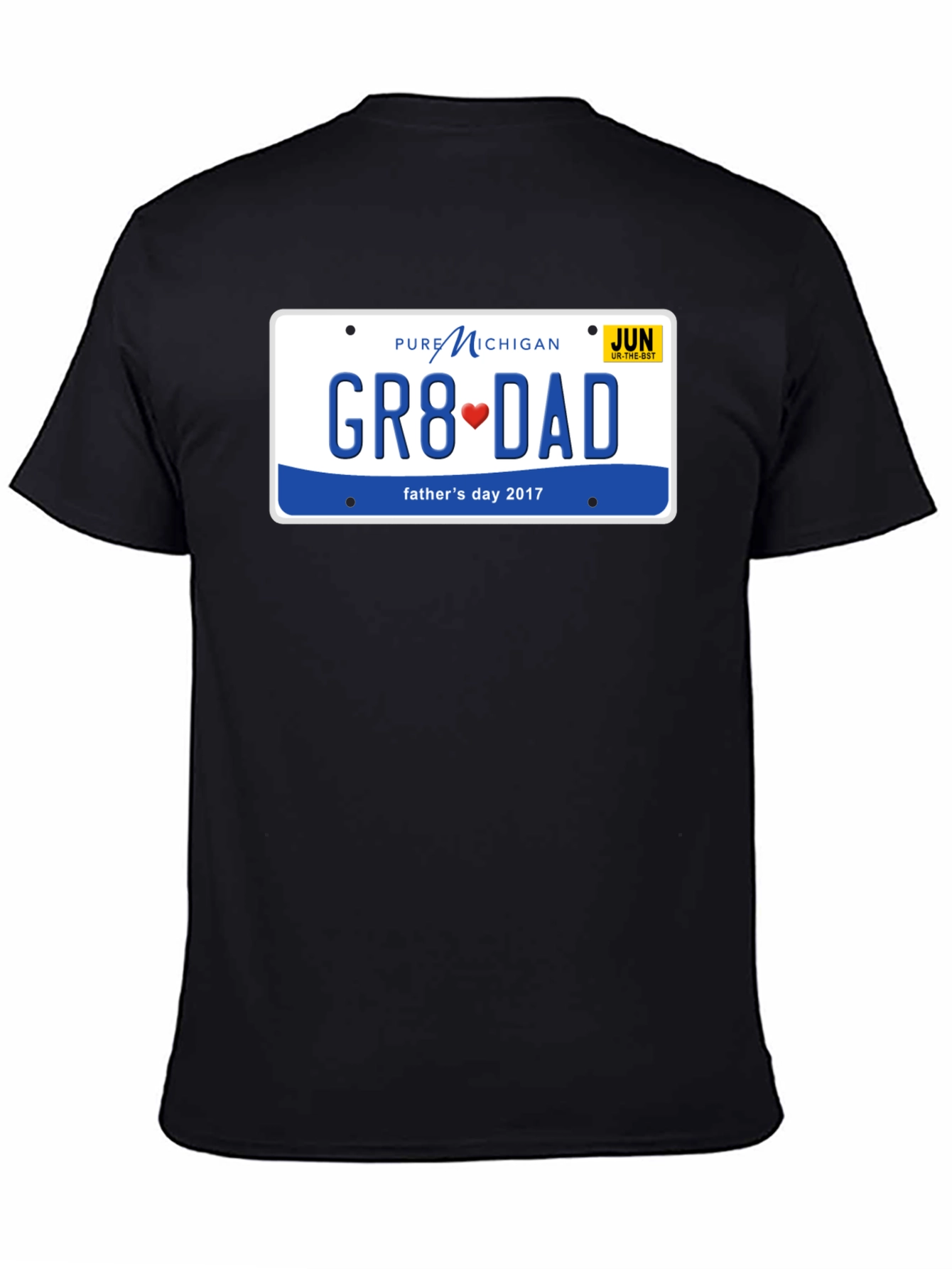 Great Dad T-Shirt - Michigan License Plate Fathers Day Design