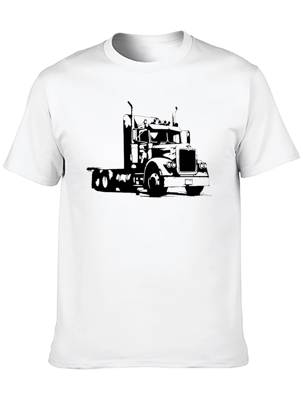 Truck Graphic Tee - Black Classic Trucker T-Shirt