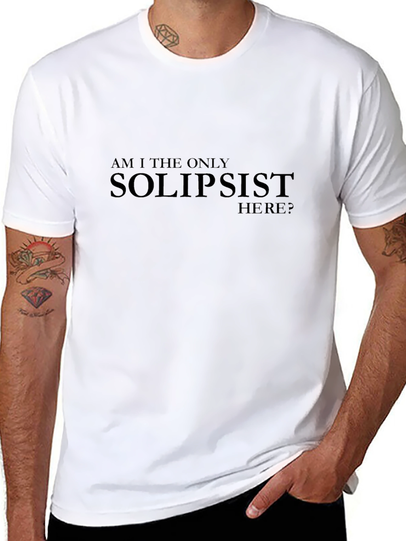 Solipsist Statement T-Shirt - Existential Humor Tee