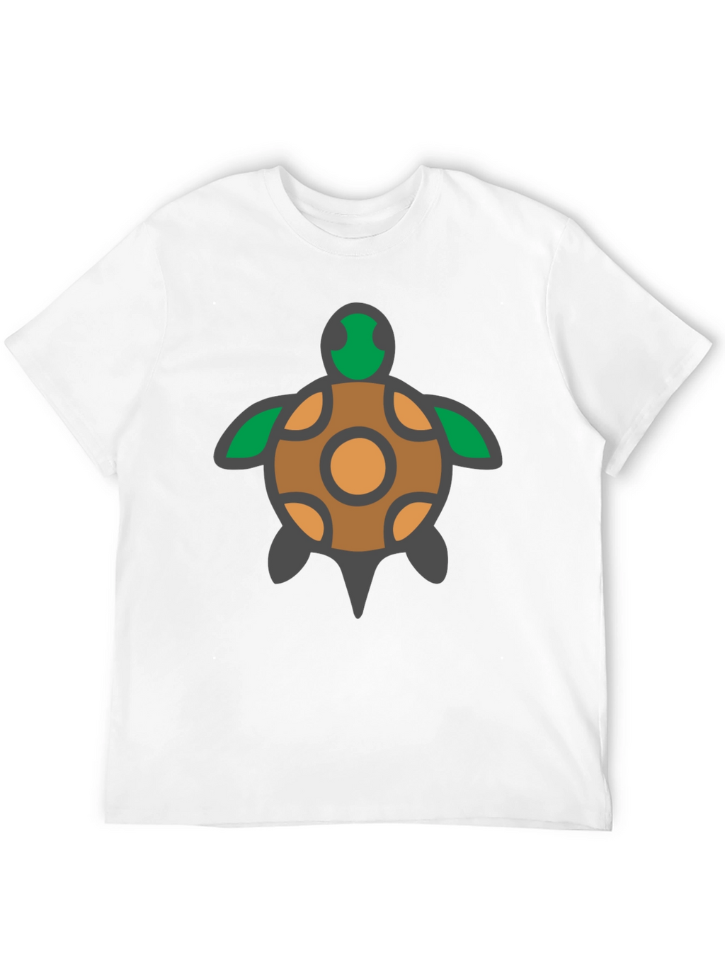 Turtle Graphic Tee - Black Cotton T-Shirt