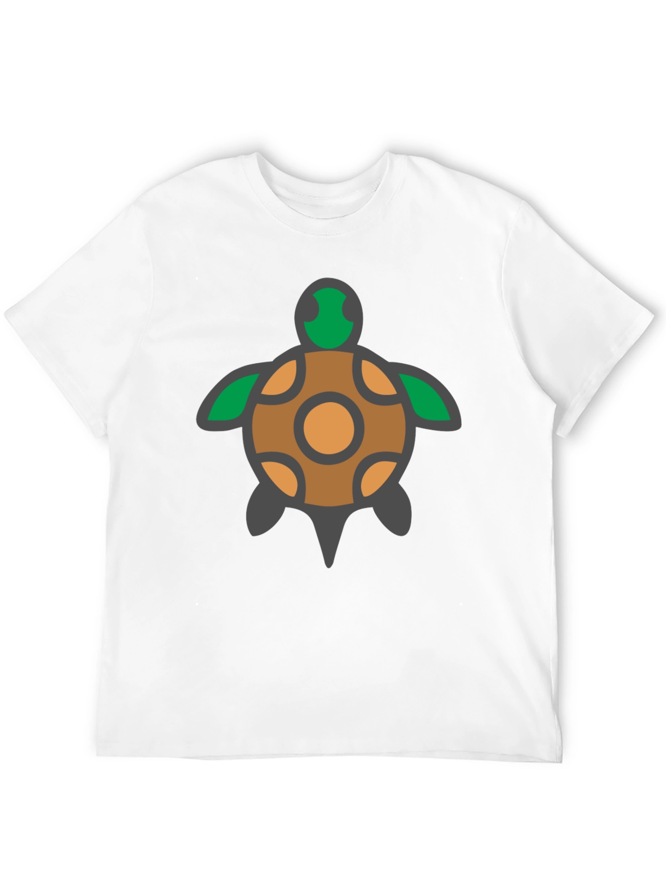 Turtle Graphic Tee - Black Cotton T-Shirt