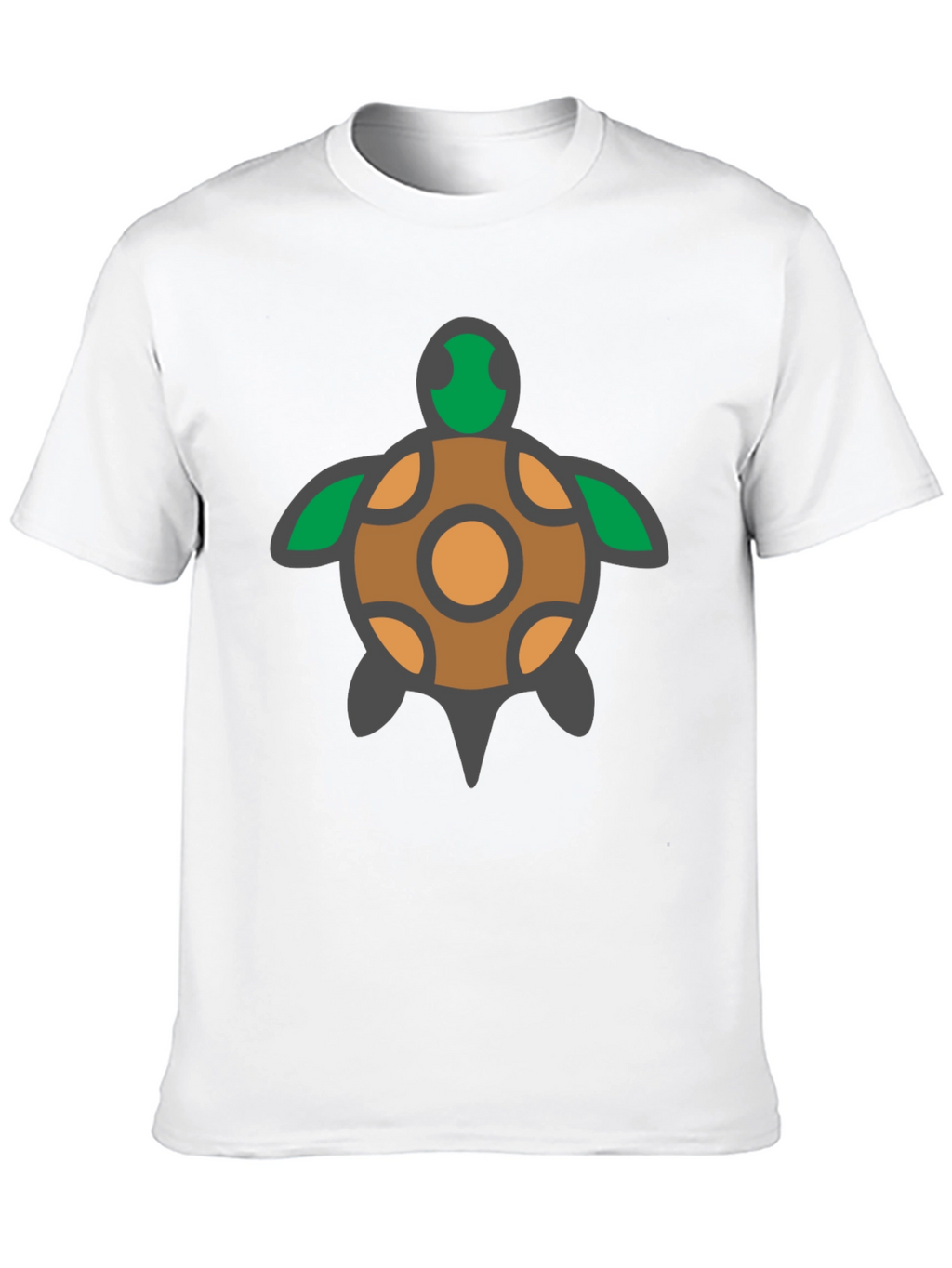 Turtle Graphic Tee - Black Cotton T-Shirt