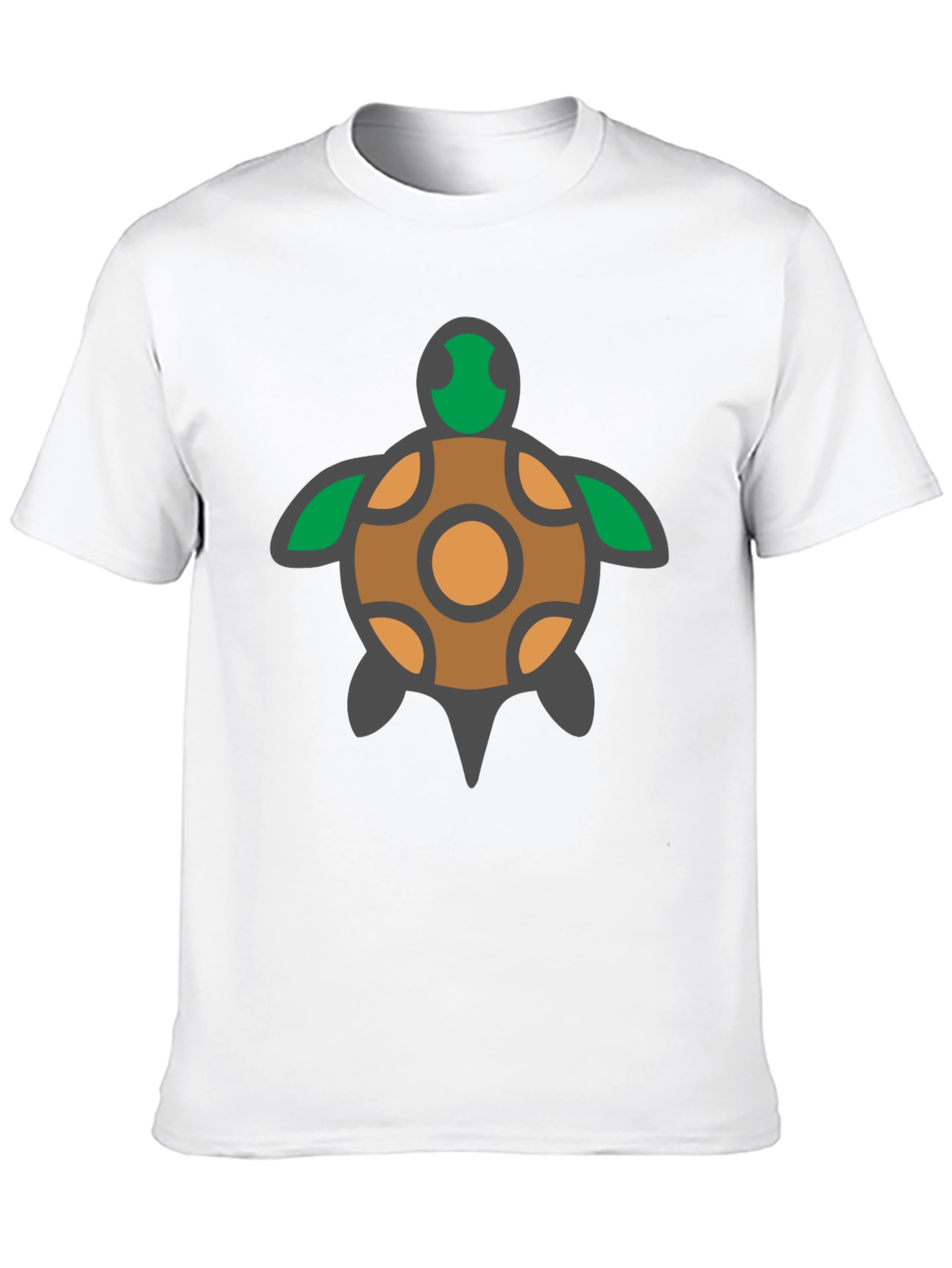 Turtle Graphic Tee - Black Cotton T-Shirt