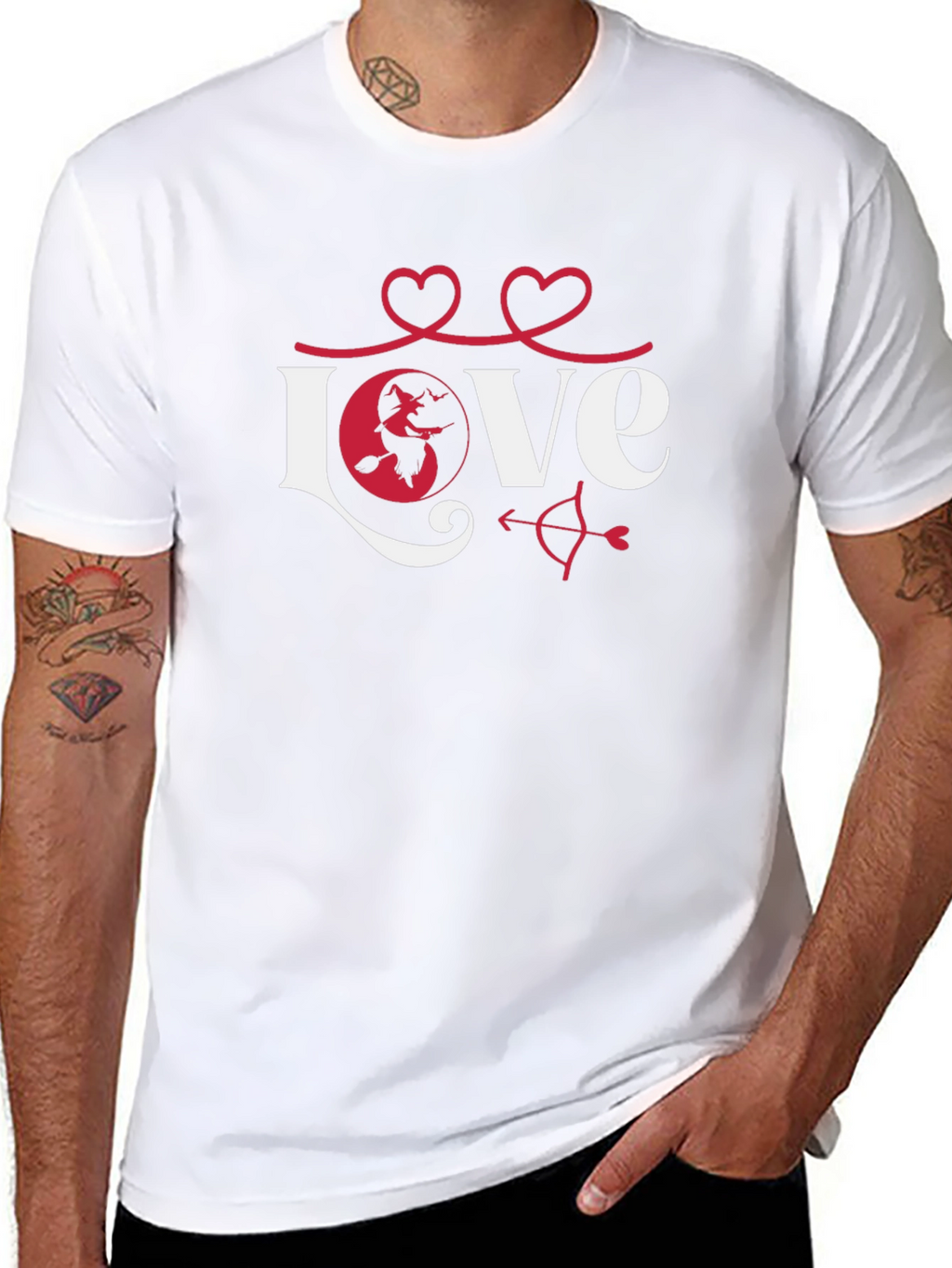Love Witch Graphic Tee - Black Unisex T-Shirt