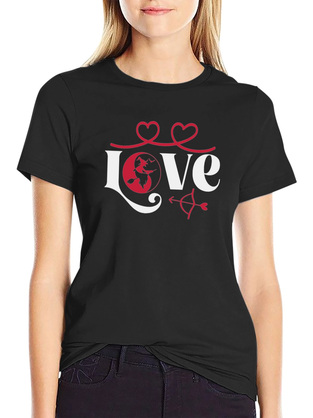Love Witch Graphic Tee - Black Unisex T-Shirt