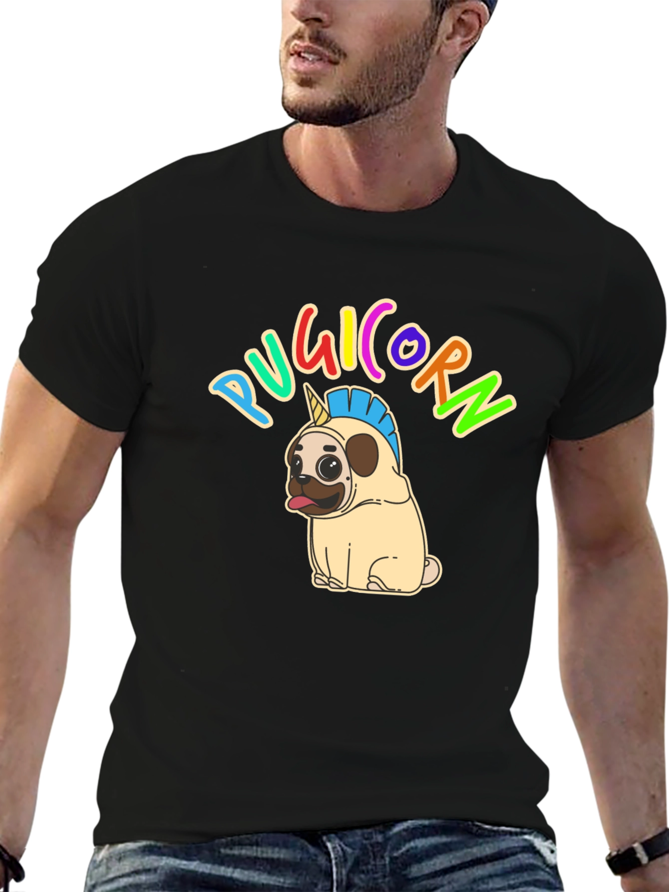 Pugicorn T-Shirt - Funny Unicorn Pug Tee