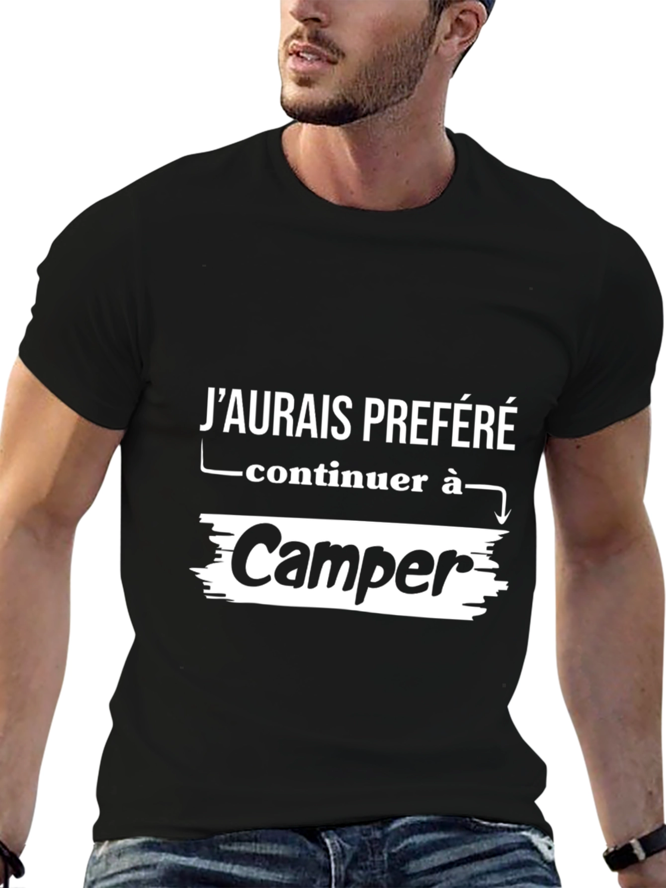 Camper Graphic T-Shirt - French Slogan
