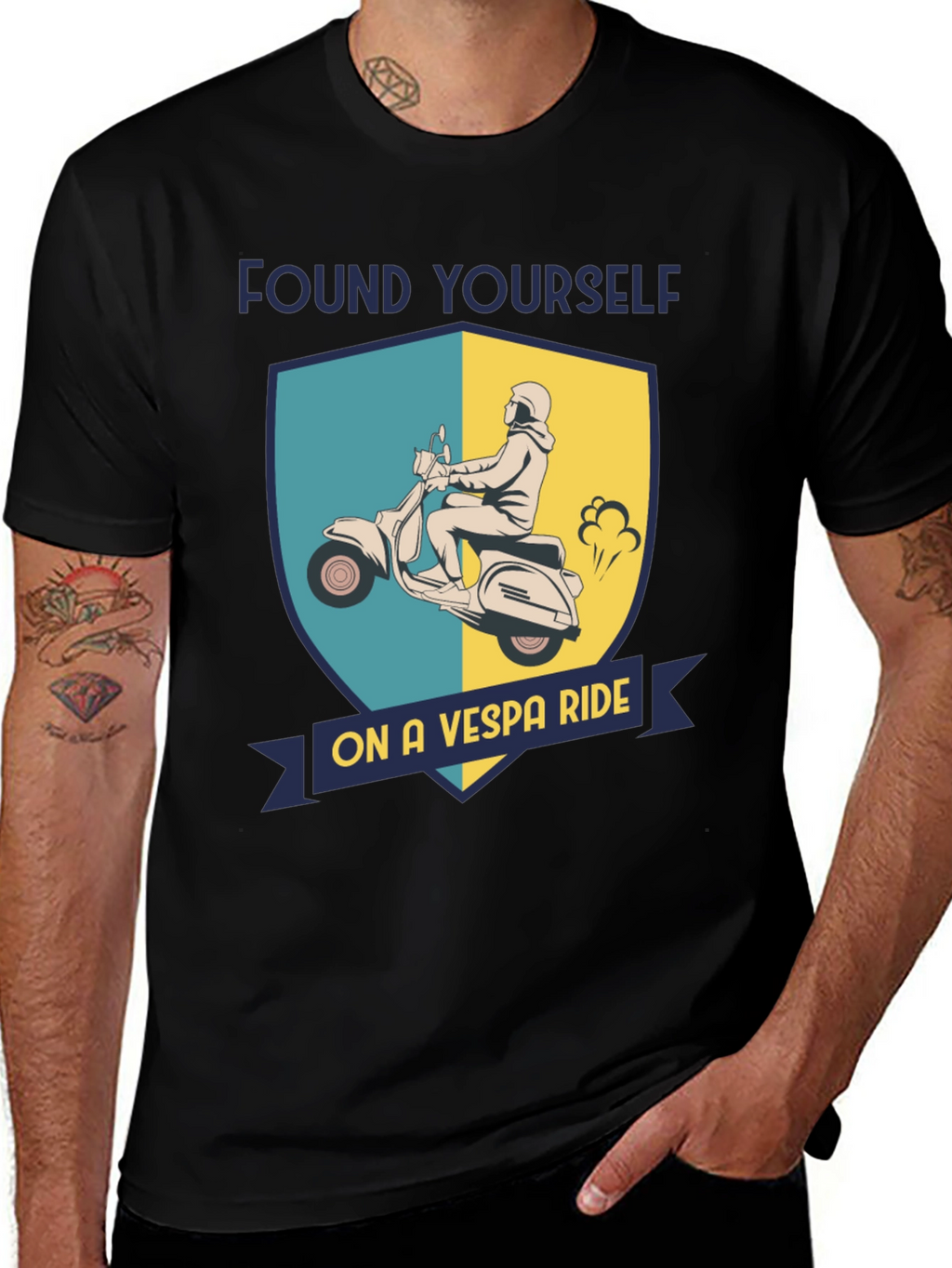 Vespa Ride T-Shirt - Retro Scooter Design