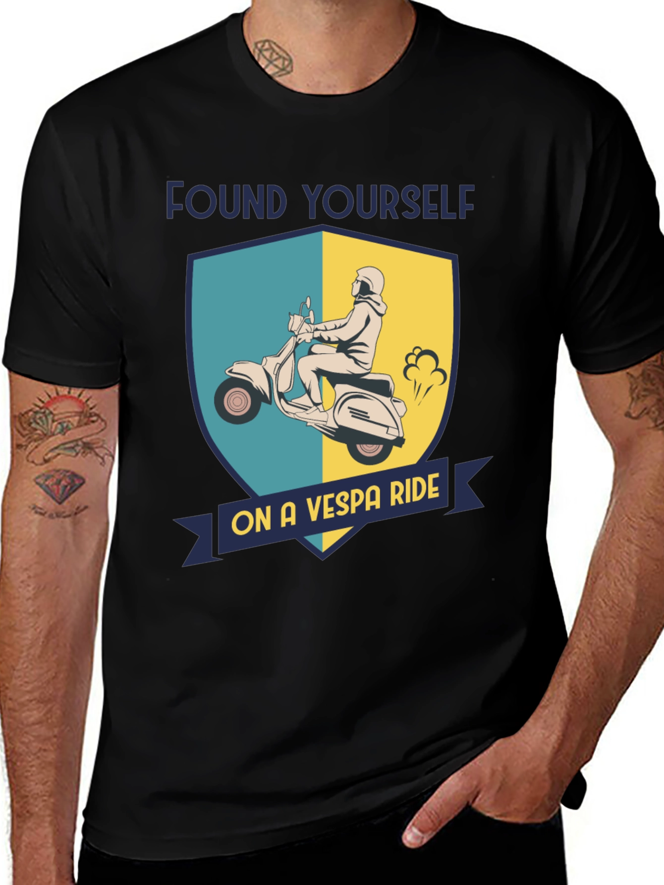 Vespa Ride T-Shirt - Retro Scooter Design