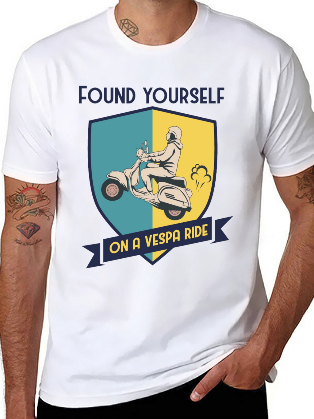 Vespa Ride T-Shirt - Retro Scooter Design
