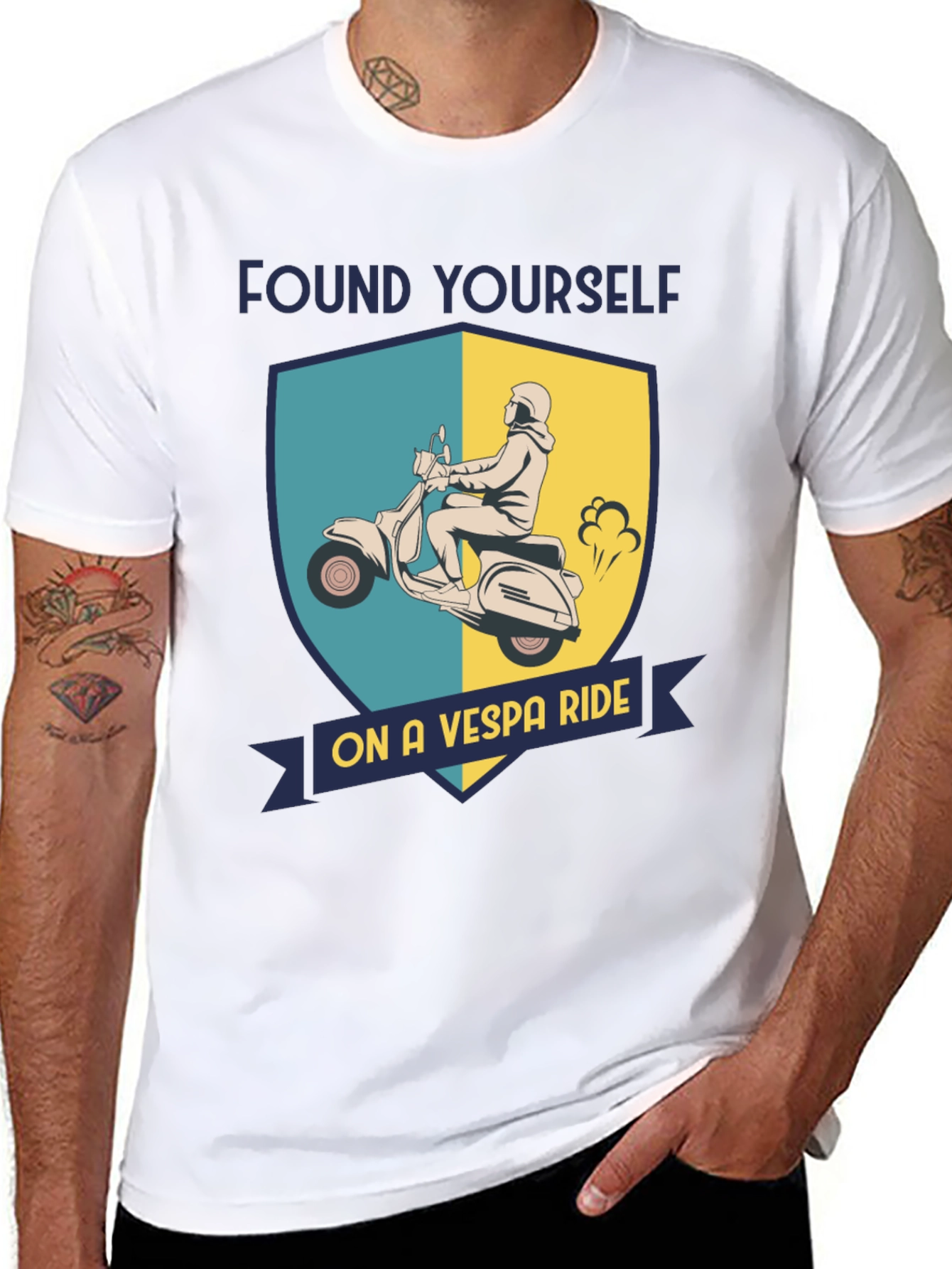 Vespa Ride T-Shirt - Retro Scooter Design