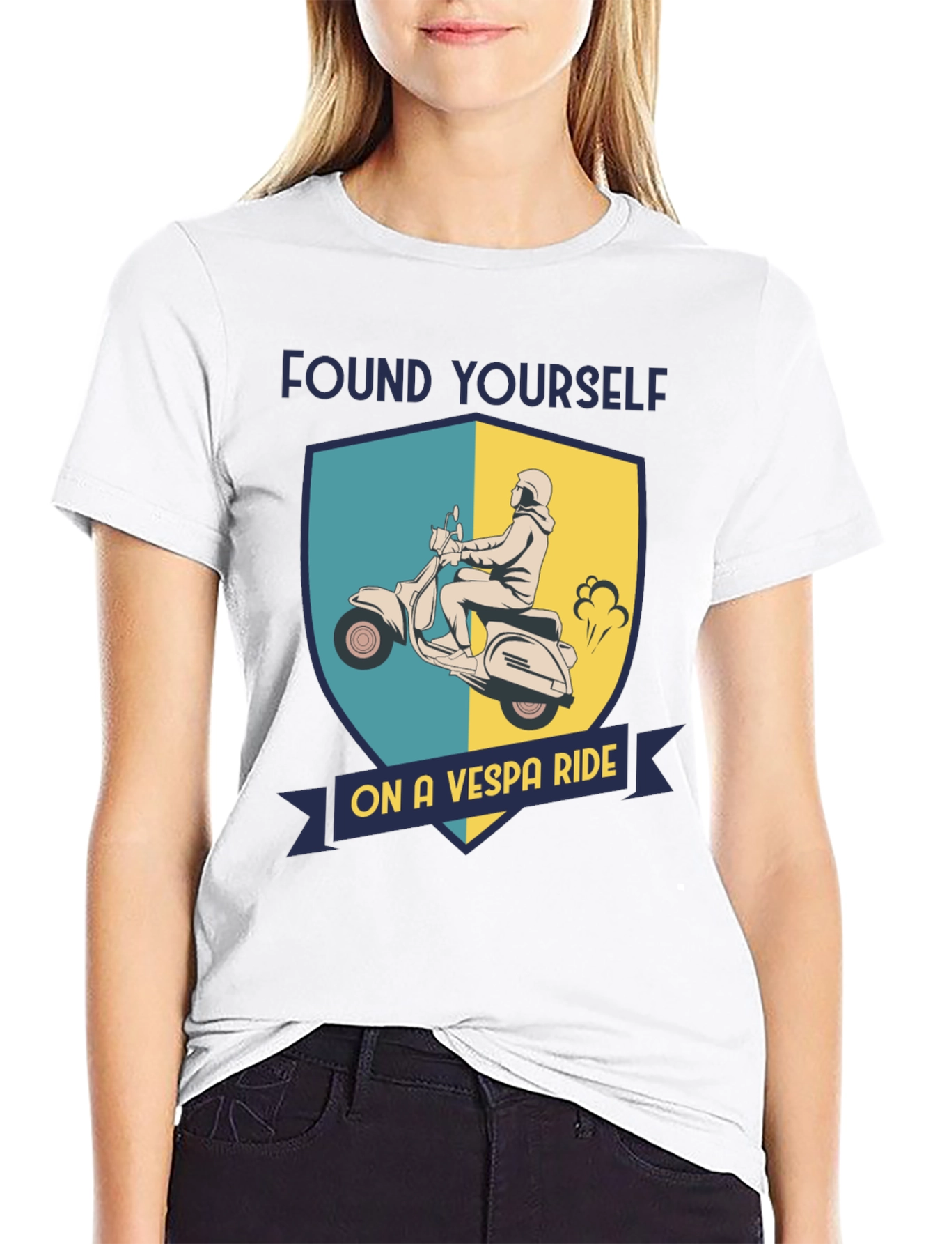 Vespa Ride T-Shirt - Retro Scooter Design