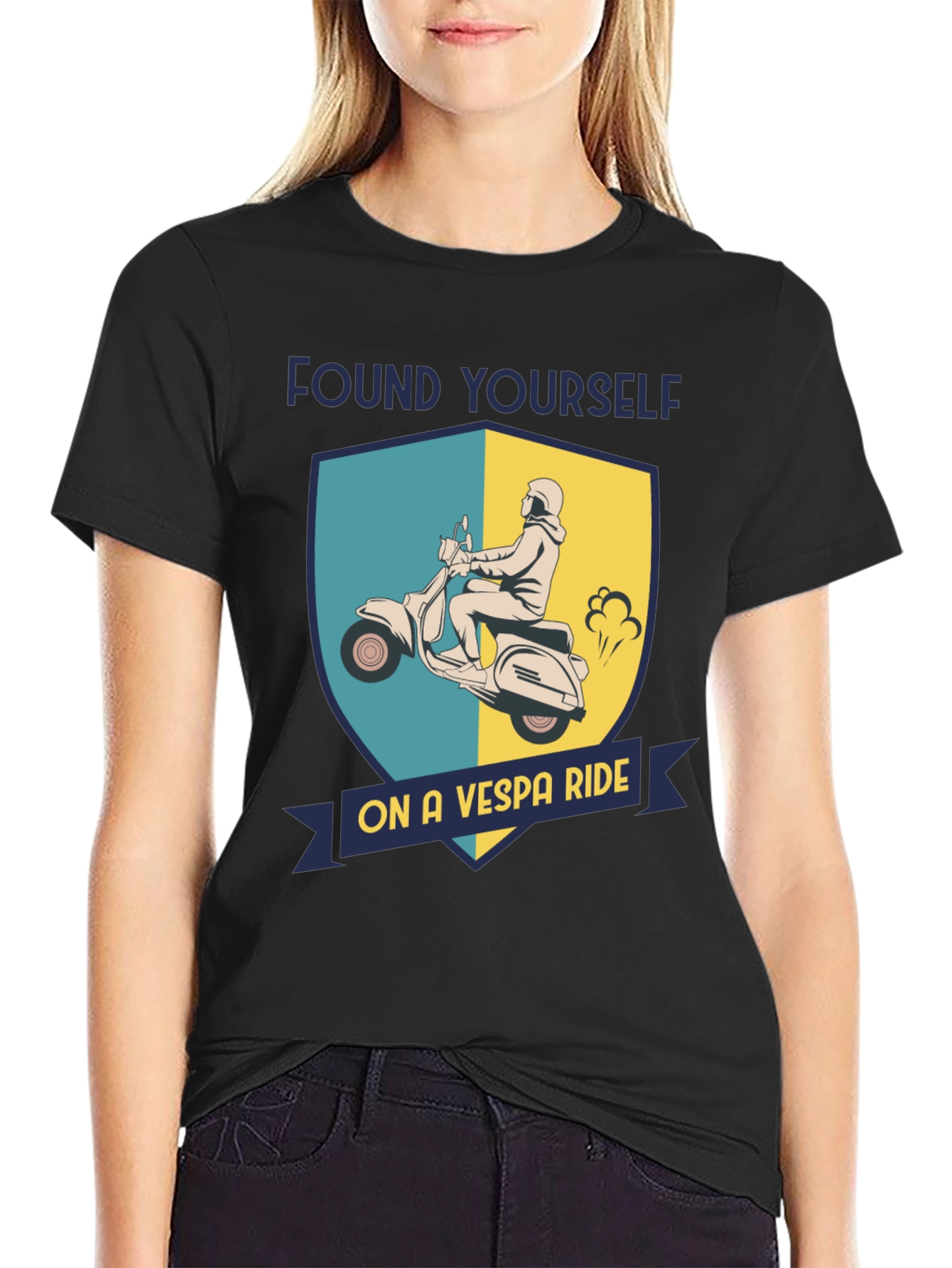 Vespa Ride T-Shirt - Retro Scooter Design