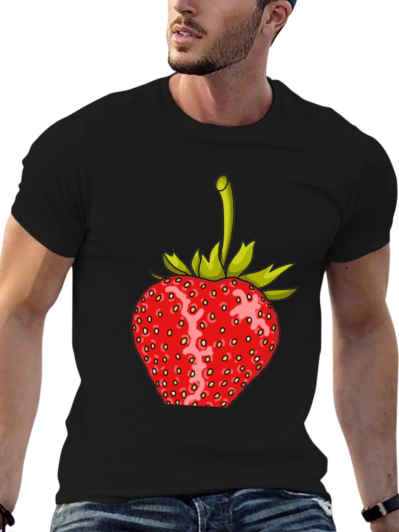 Strawberry Graphic Print T-Shirt