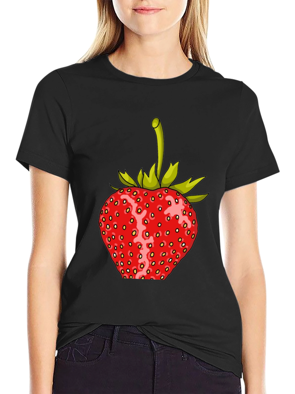 Strawberry Graphic Print T-Shirt
