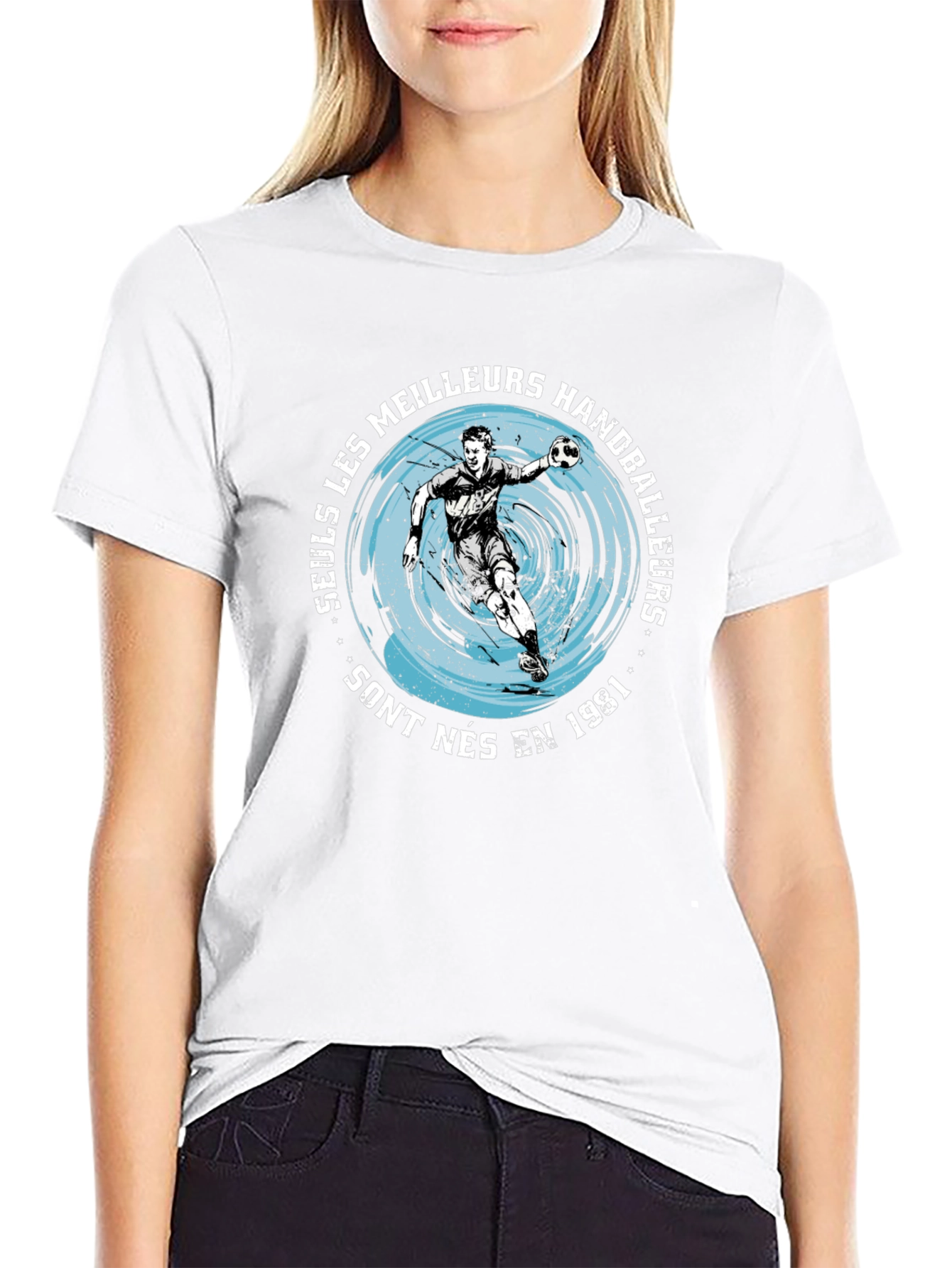 Handball Player Graphic T-Shirt - Born in 1981