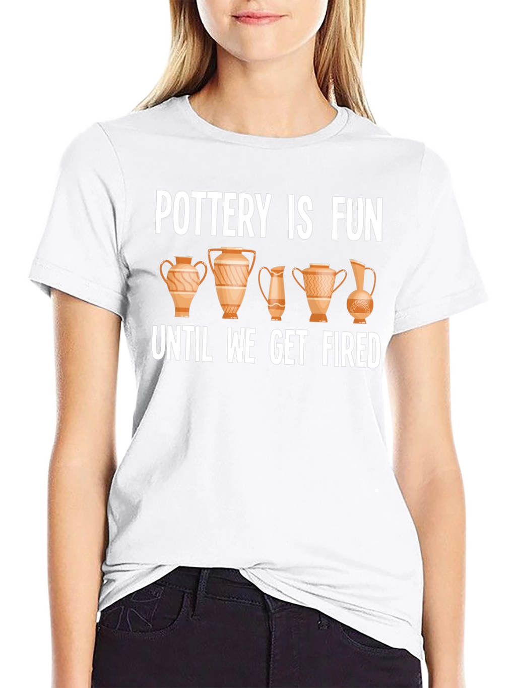 Pottery Is Fun Mens Black T-Shirt
