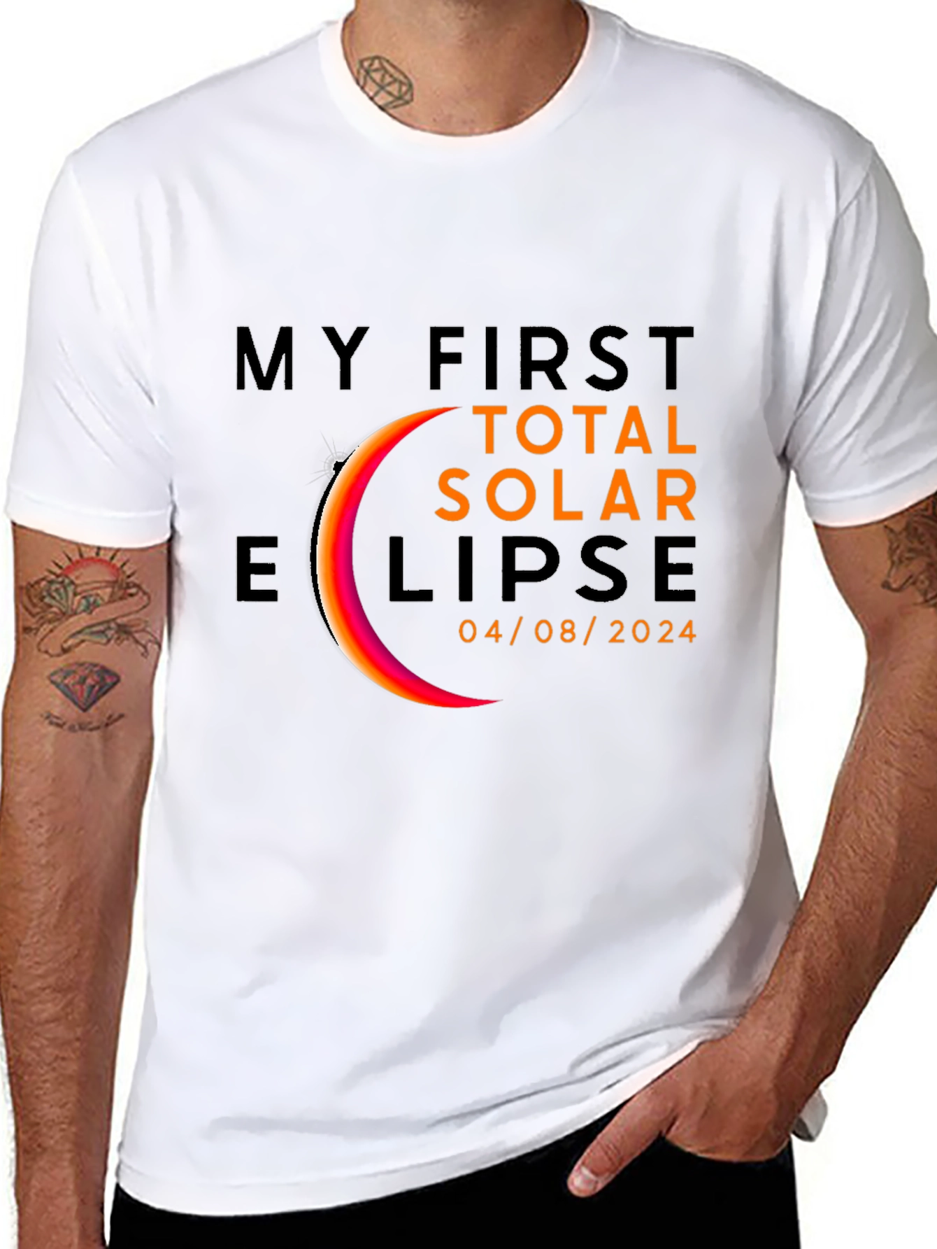 My First Total Solar Eclipse 2024 Black T-Shirt