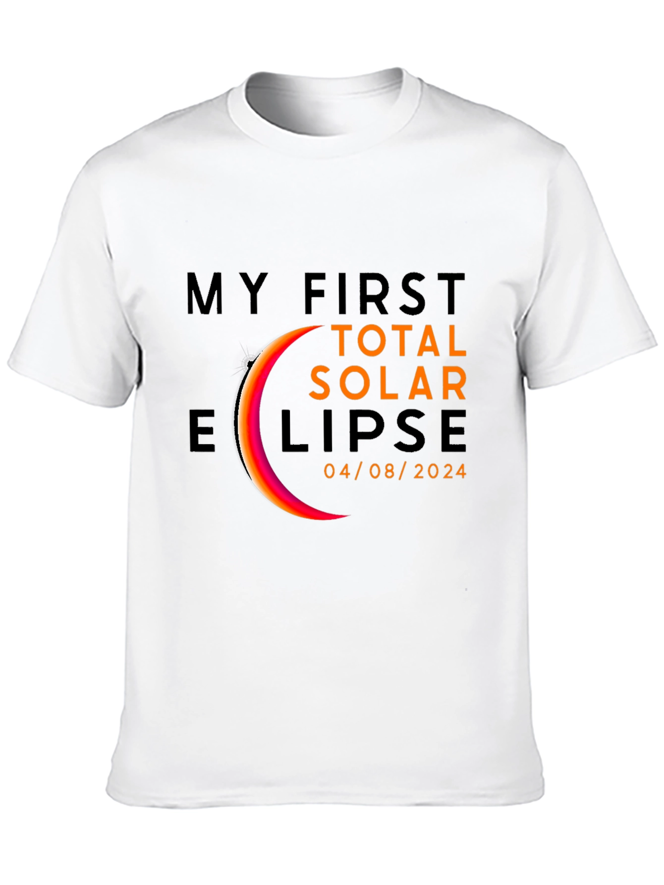 My First Total Solar Eclipse 2024 Black T-Shirt