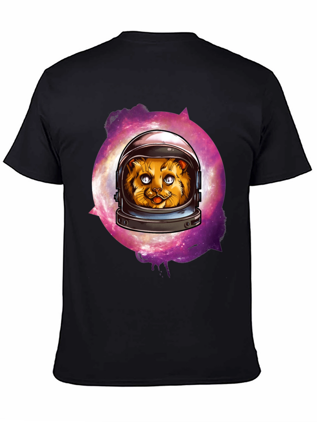 Astronaut Cat Graphic T-Shirt - Galaxy Space Kitten Tee