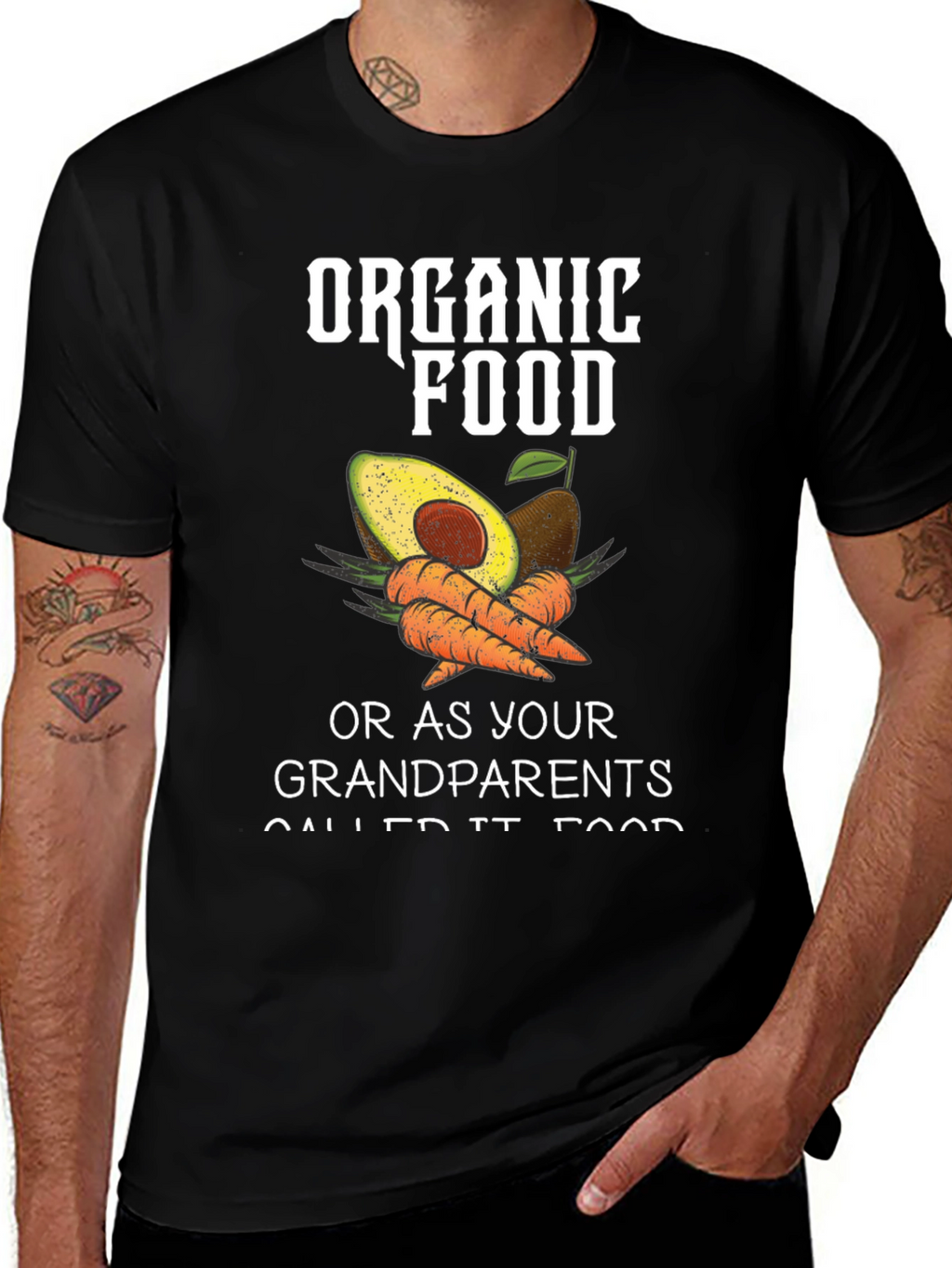 Organic Food T-Shirt - Grandparents Food