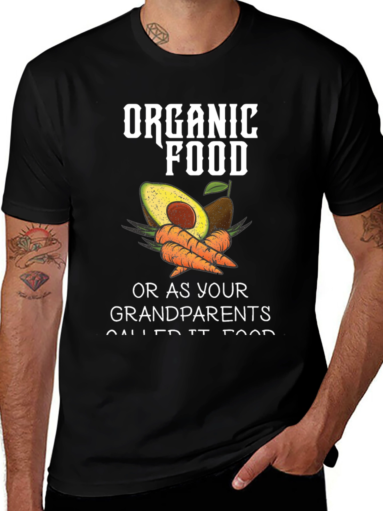 Organic Food T-Shirt - Grandparents Food