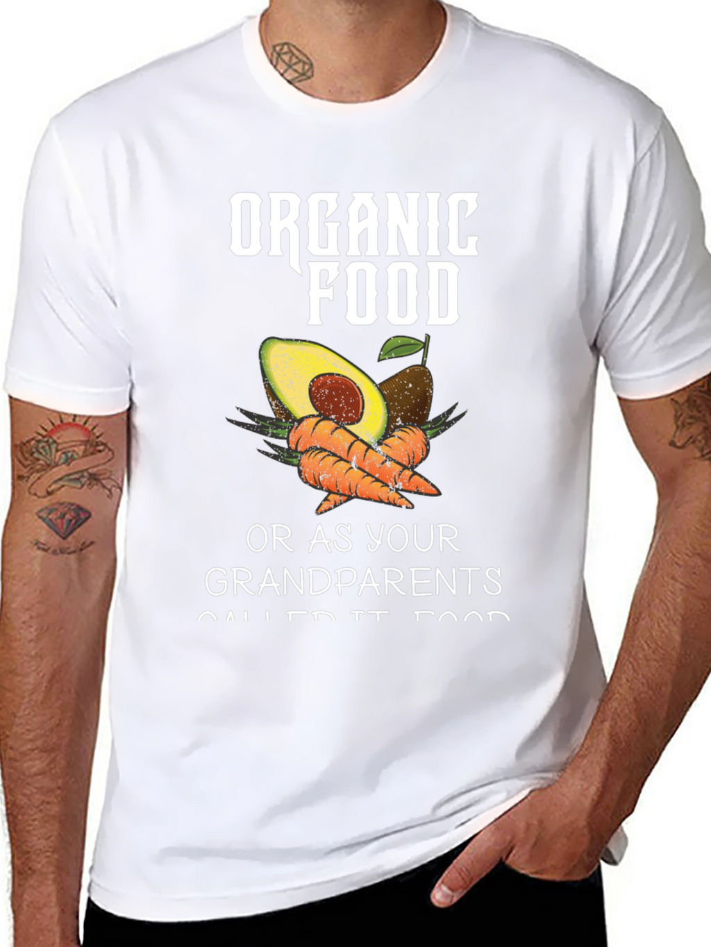 Organic Food T-Shirt - Grandparents Food