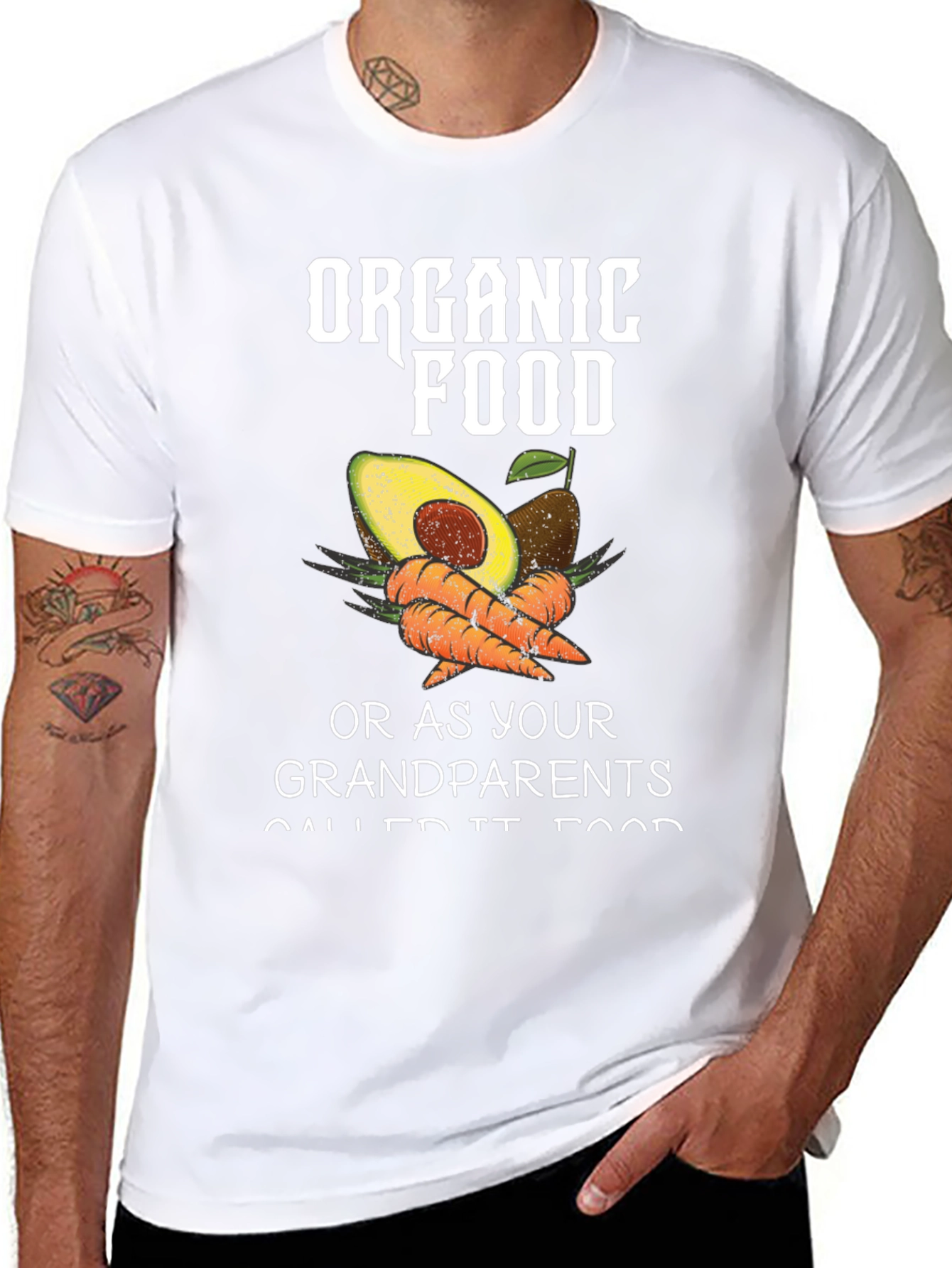 Organic Food T-Shirt - Grandparents Food