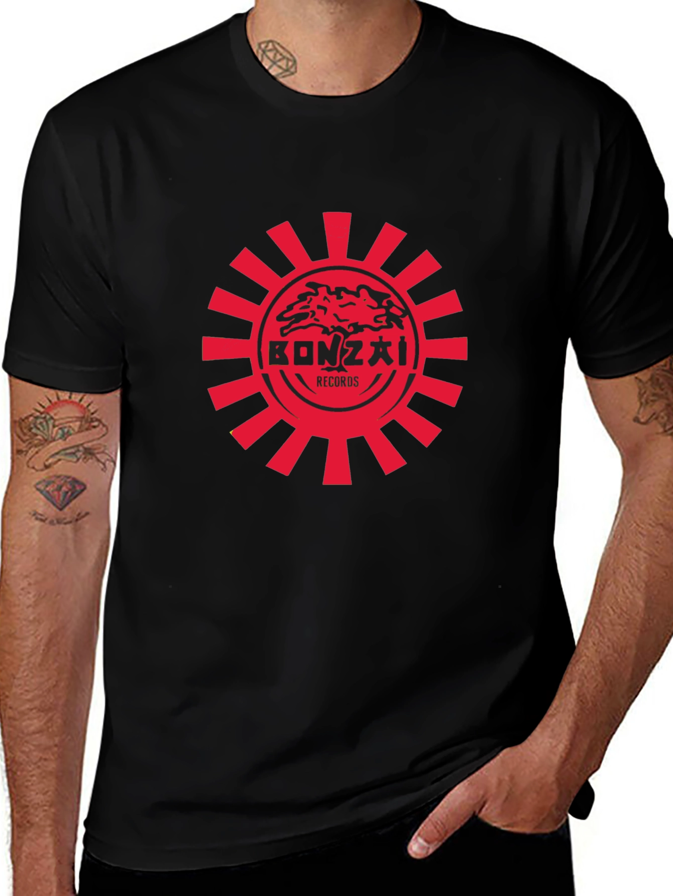 Bonzai Records Graphic Tee - Black