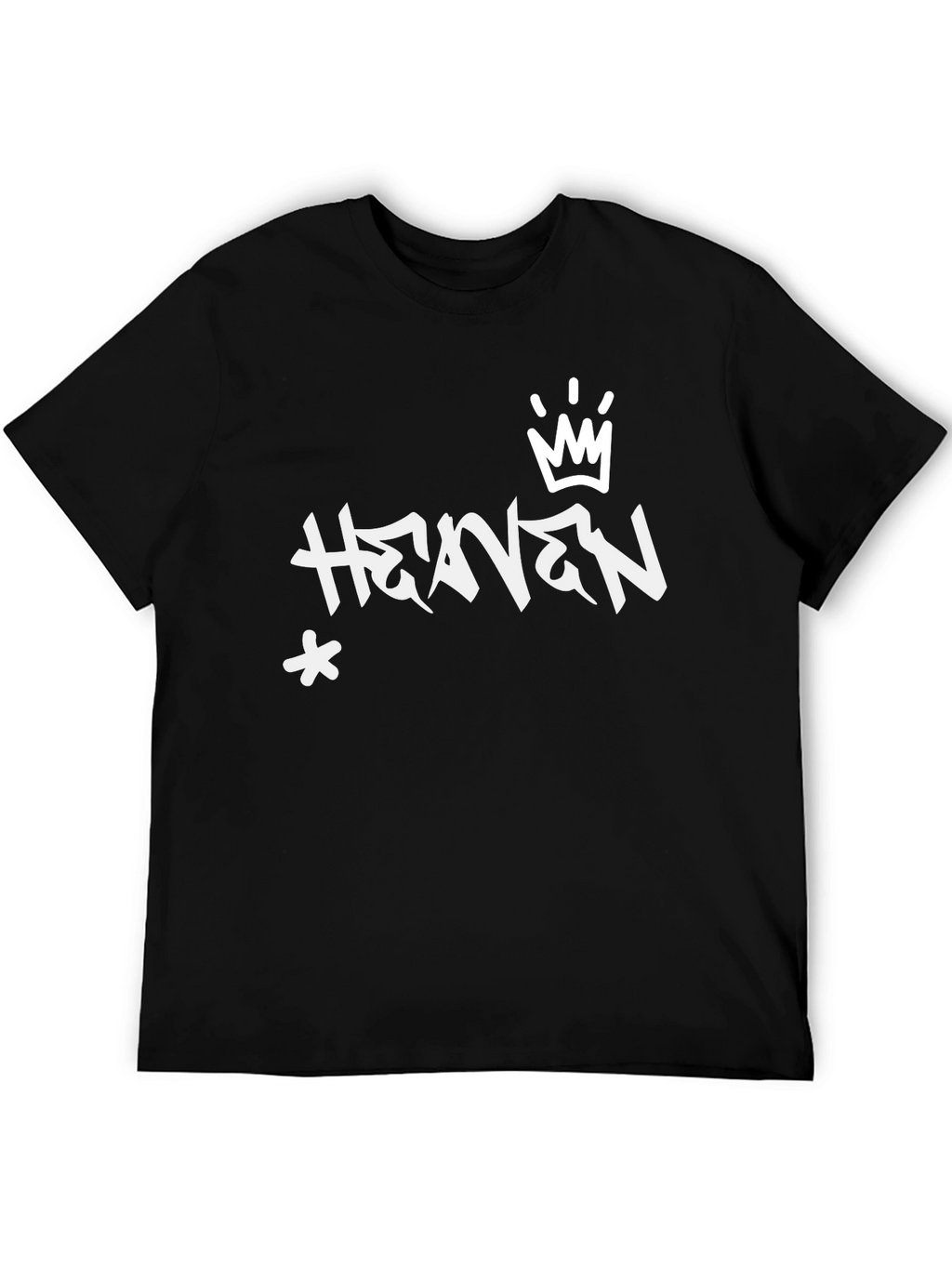 Heaven Graffiti Style Black T-Shirt