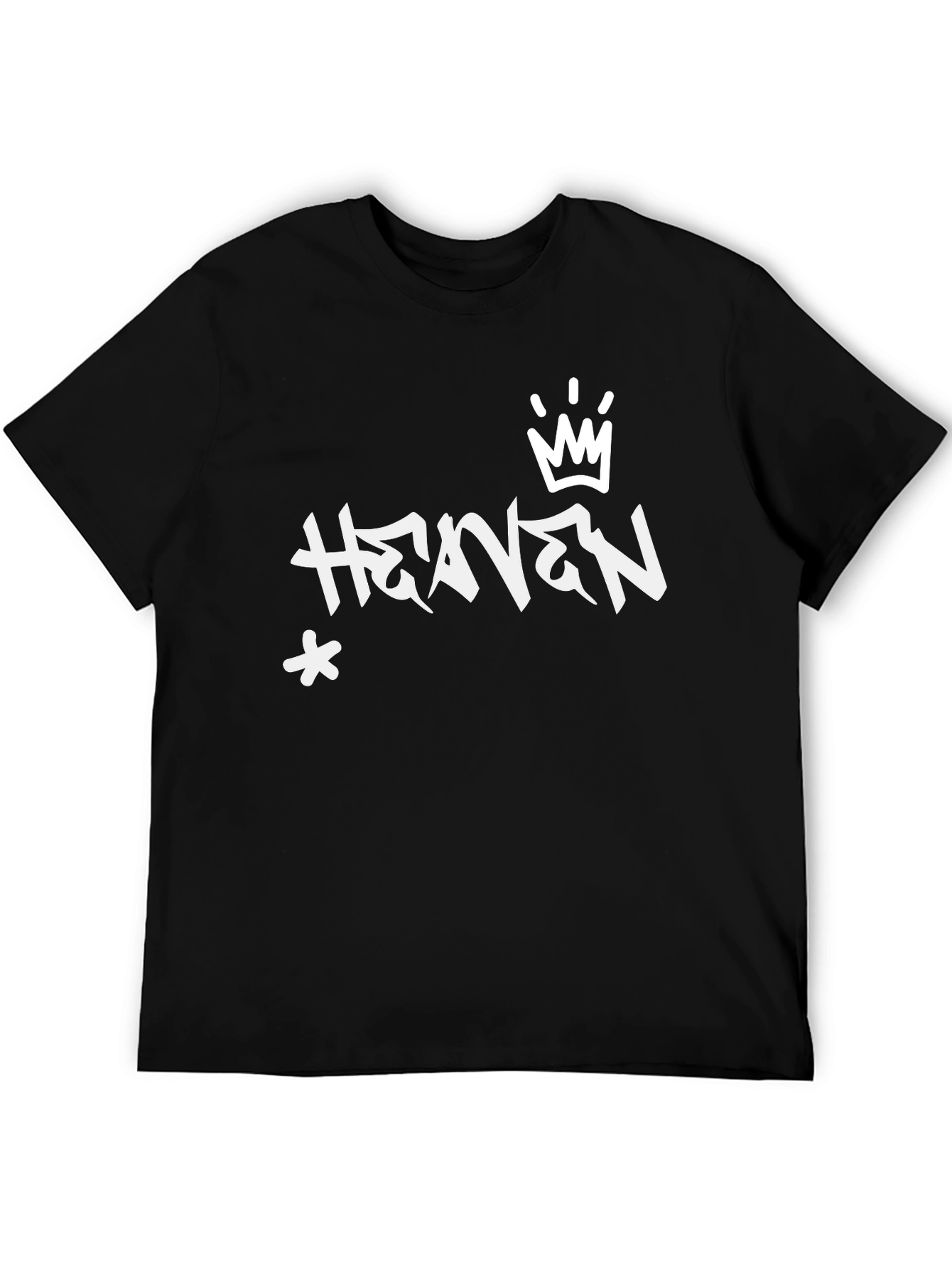 Heaven Graffiti Style Black T-Shirt