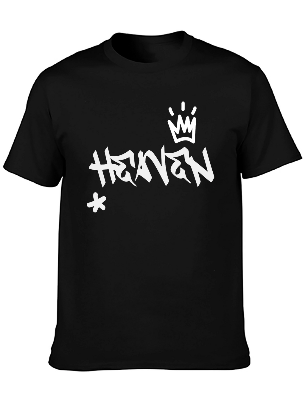 Heaven Graffiti Style Black T-Shirt
