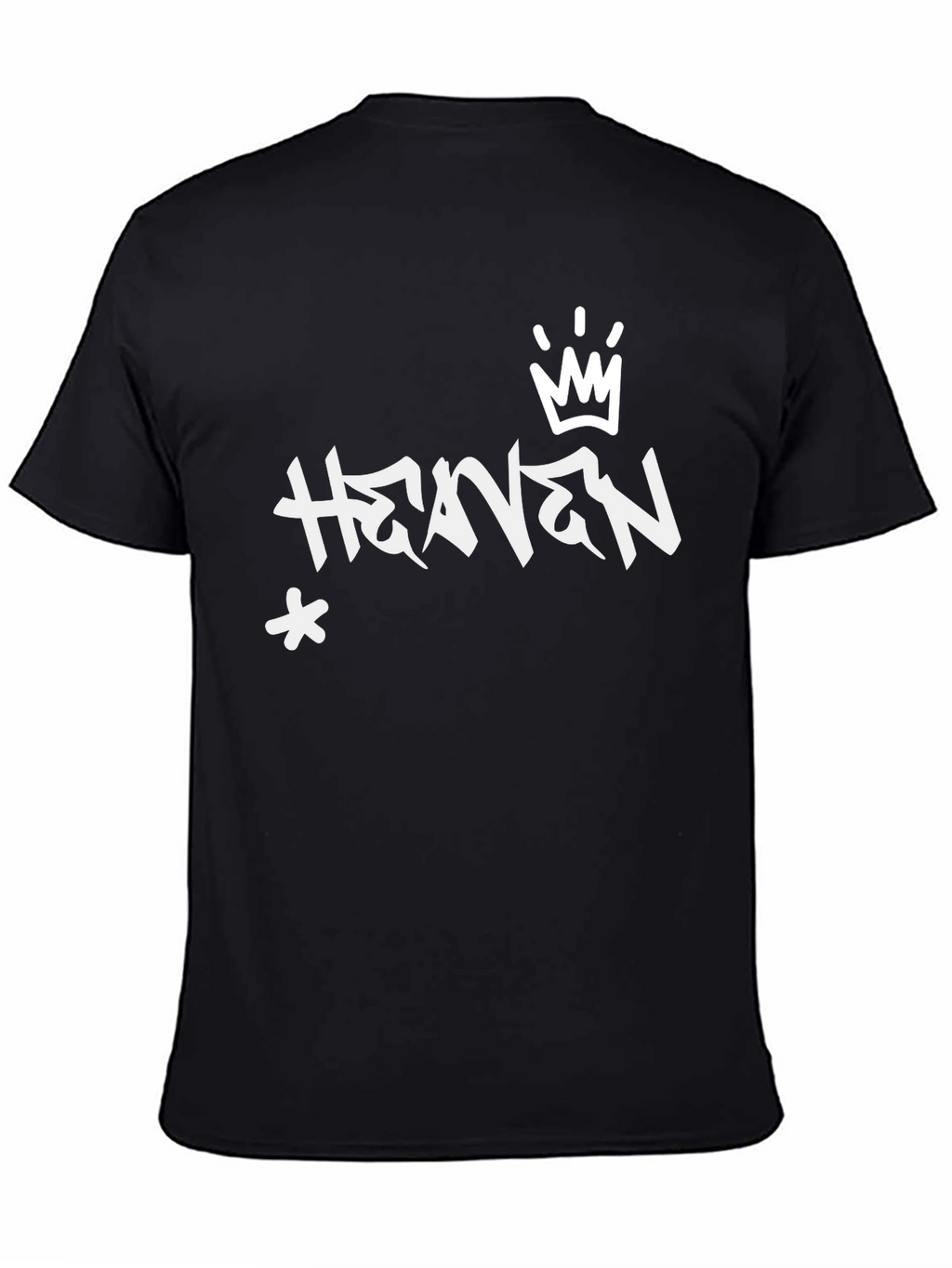 Heaven Graffiti Style Black T-Shirt