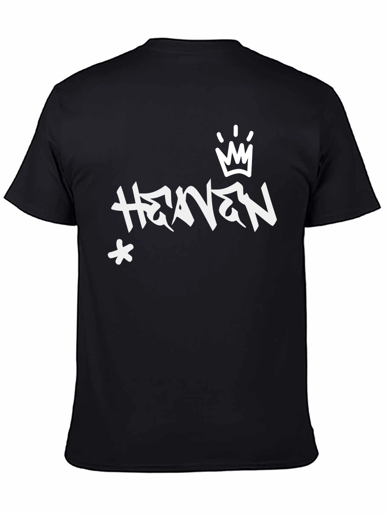 Heaven Graffiti Style Black T-Shirt