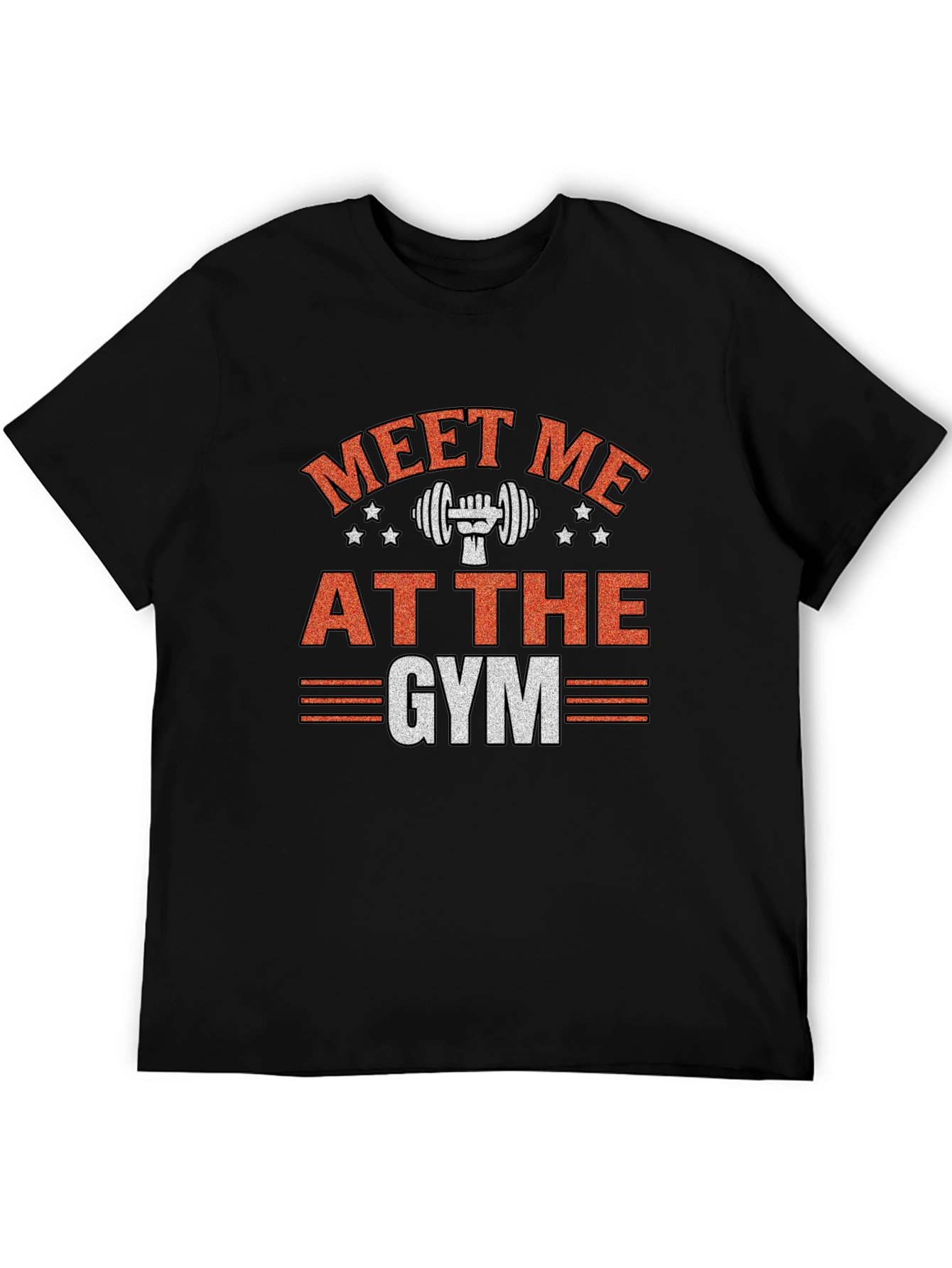 Meet Me At The Gym Black T-Shirt