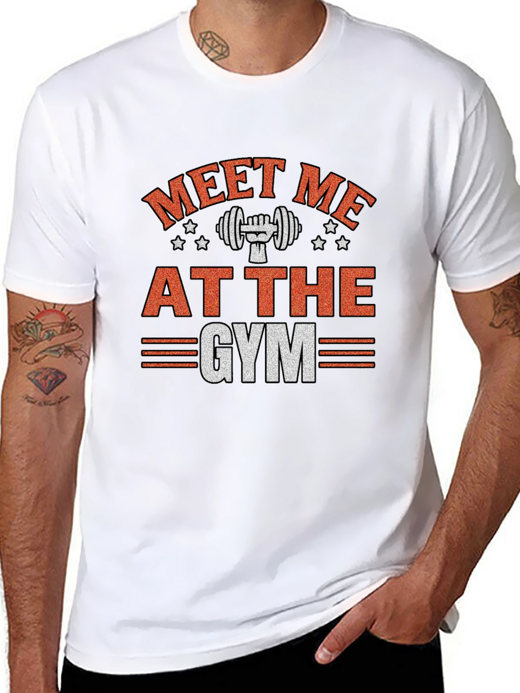Meet Me At The Gym Black T-Shirt