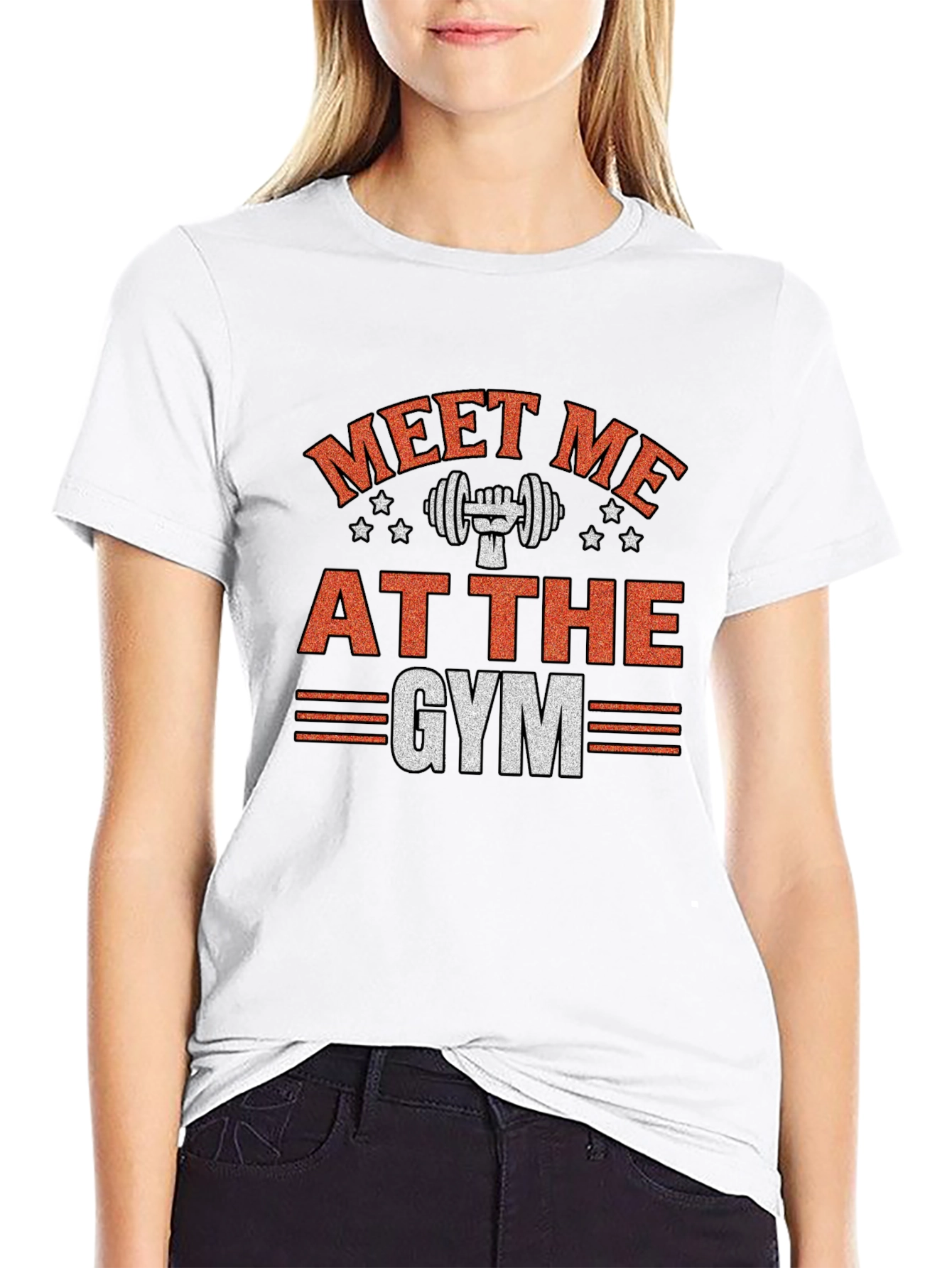 Meet Me At The Gym Black T-Shirt