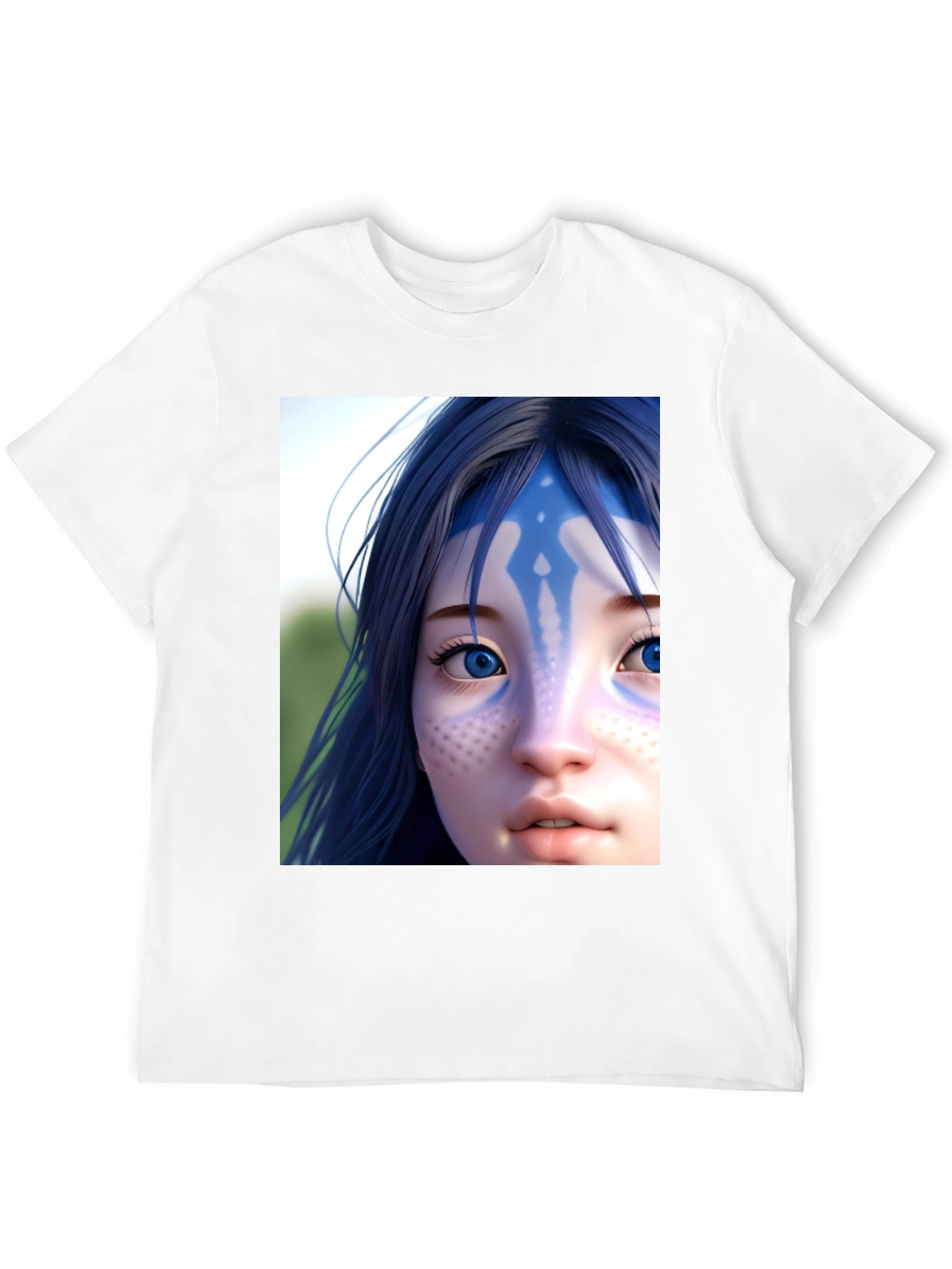 Avatar Character Graphic Tee - Black Cotton Blend Shirt