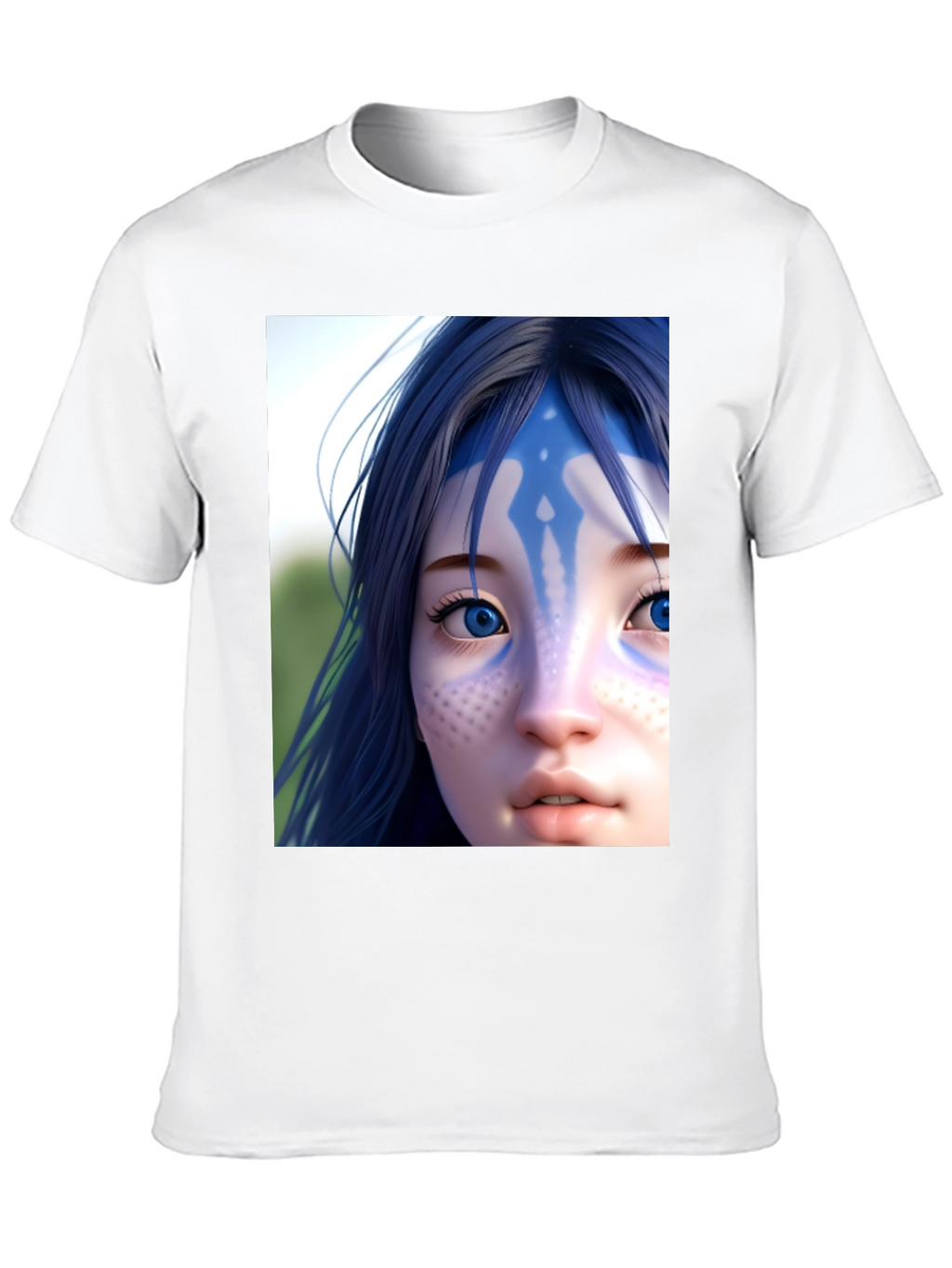 Avatar Character Graphic Tee - Black Cotton Blend Shirt