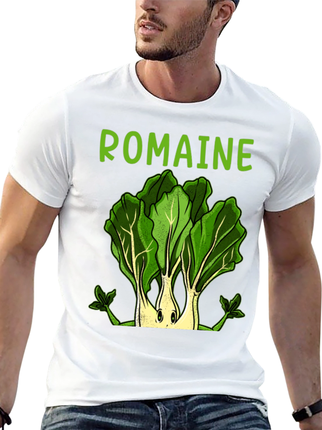 Romaine Lettuce Graphic Tee - Funny Vegan T-Shirt