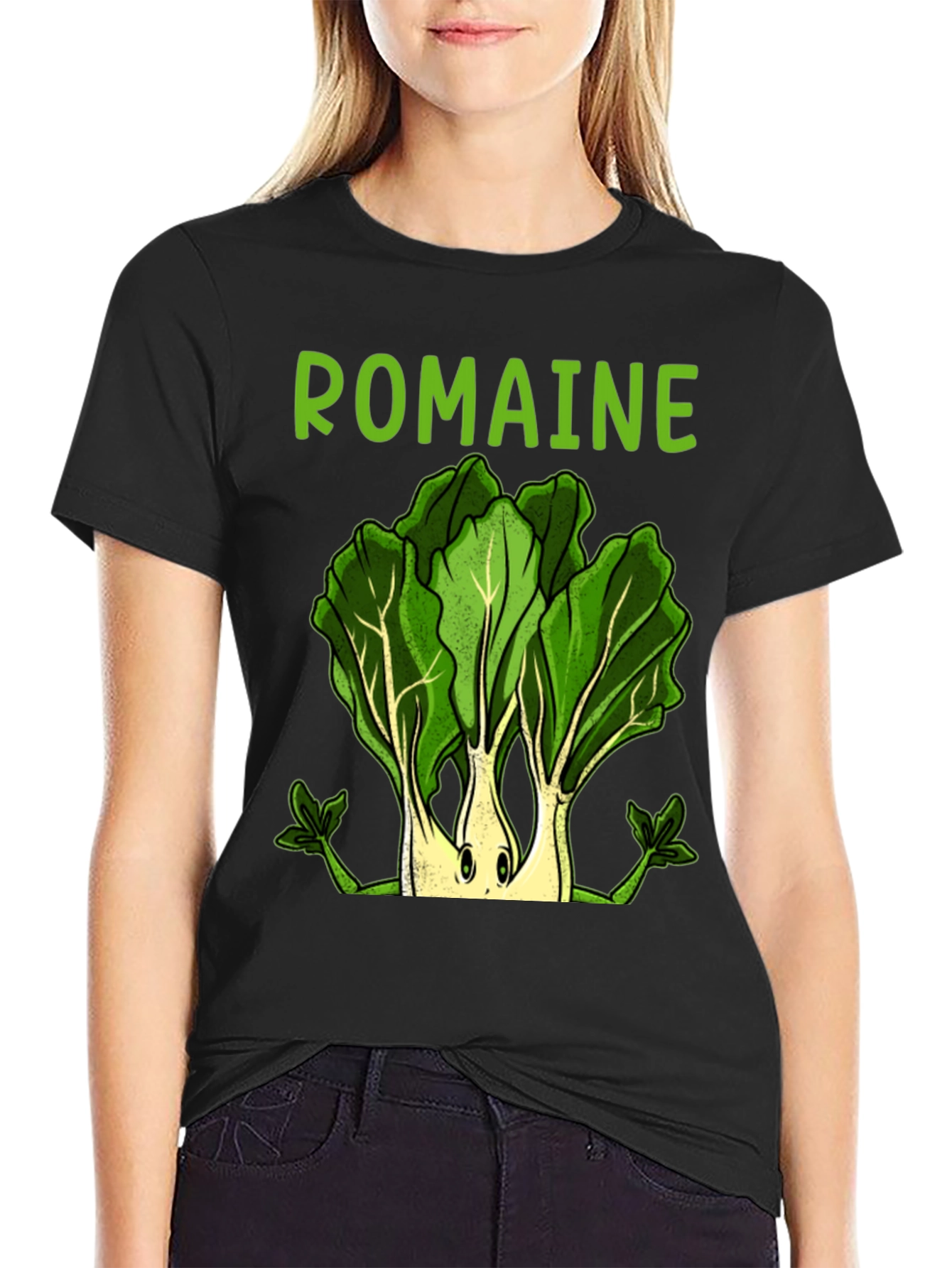 Romaine Lettuce Graphic Tee - Funny Vegan T-Shirt