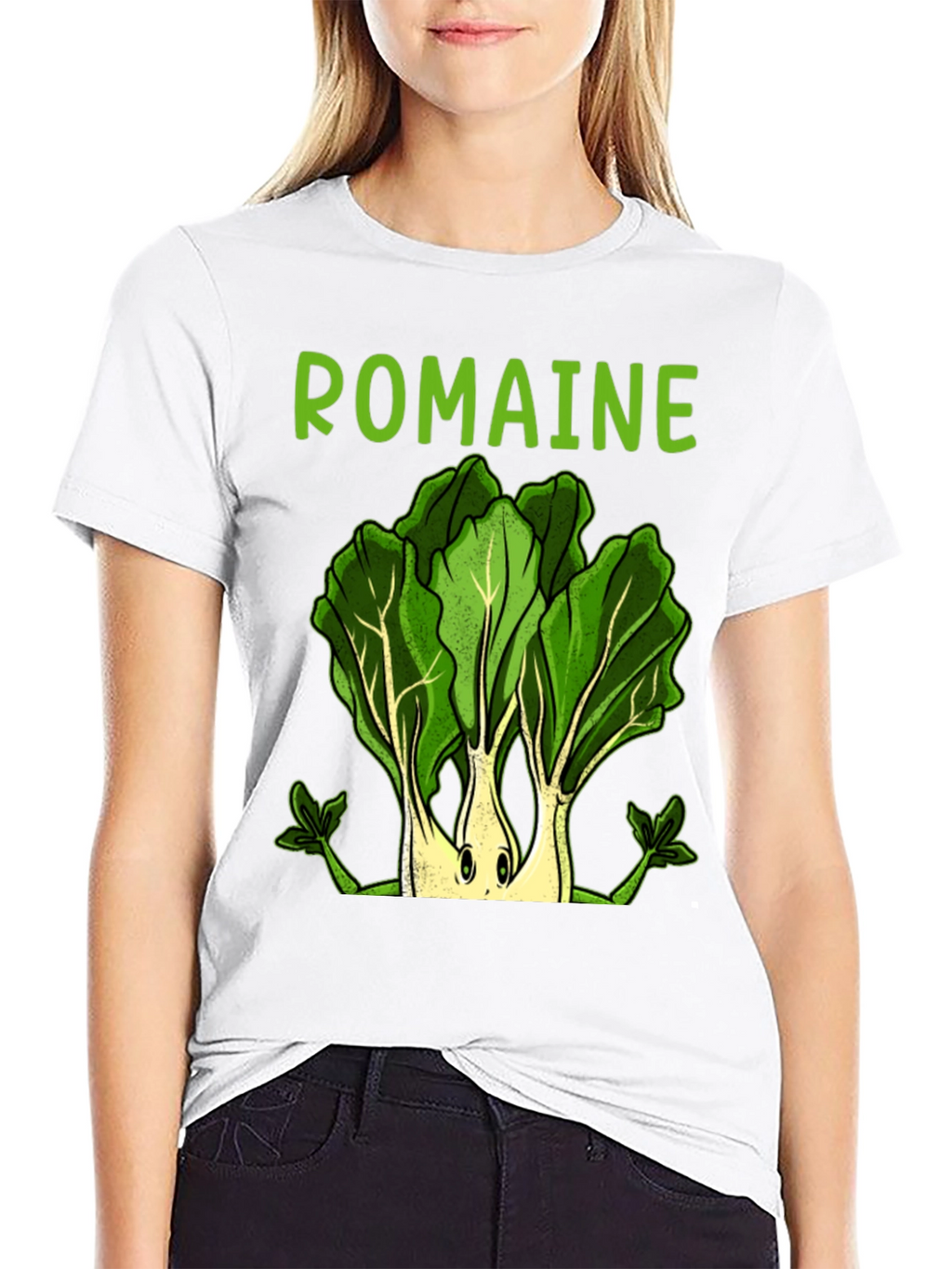 Romaine Lettuce Graphic Tee - Funny Vegan T-Shirt