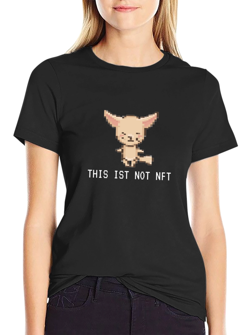 THIS IS NOT NFT Pixel Art T-Shirt - Black