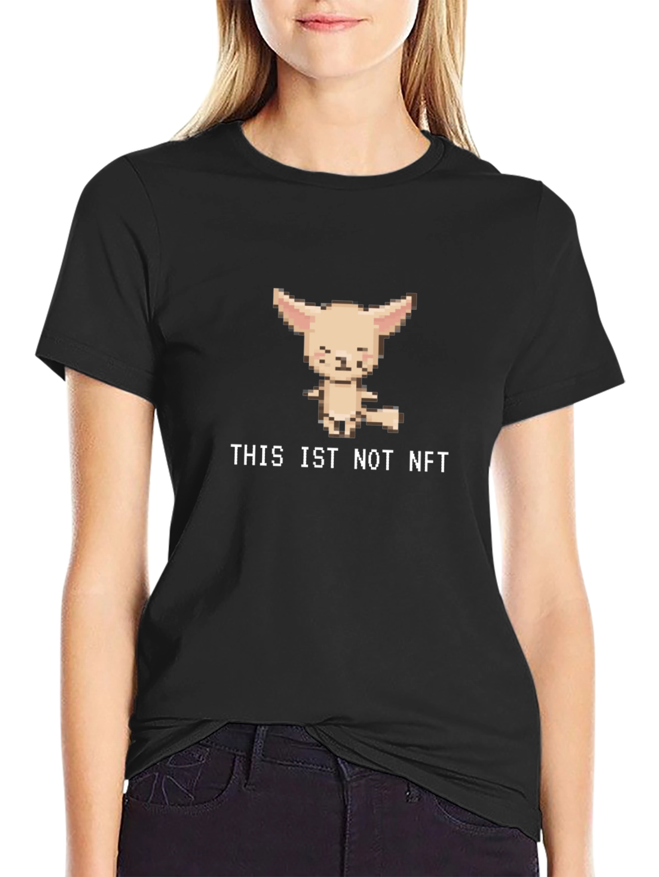 THIS IS NOT NFT Pixel Art T-Shirt - Black