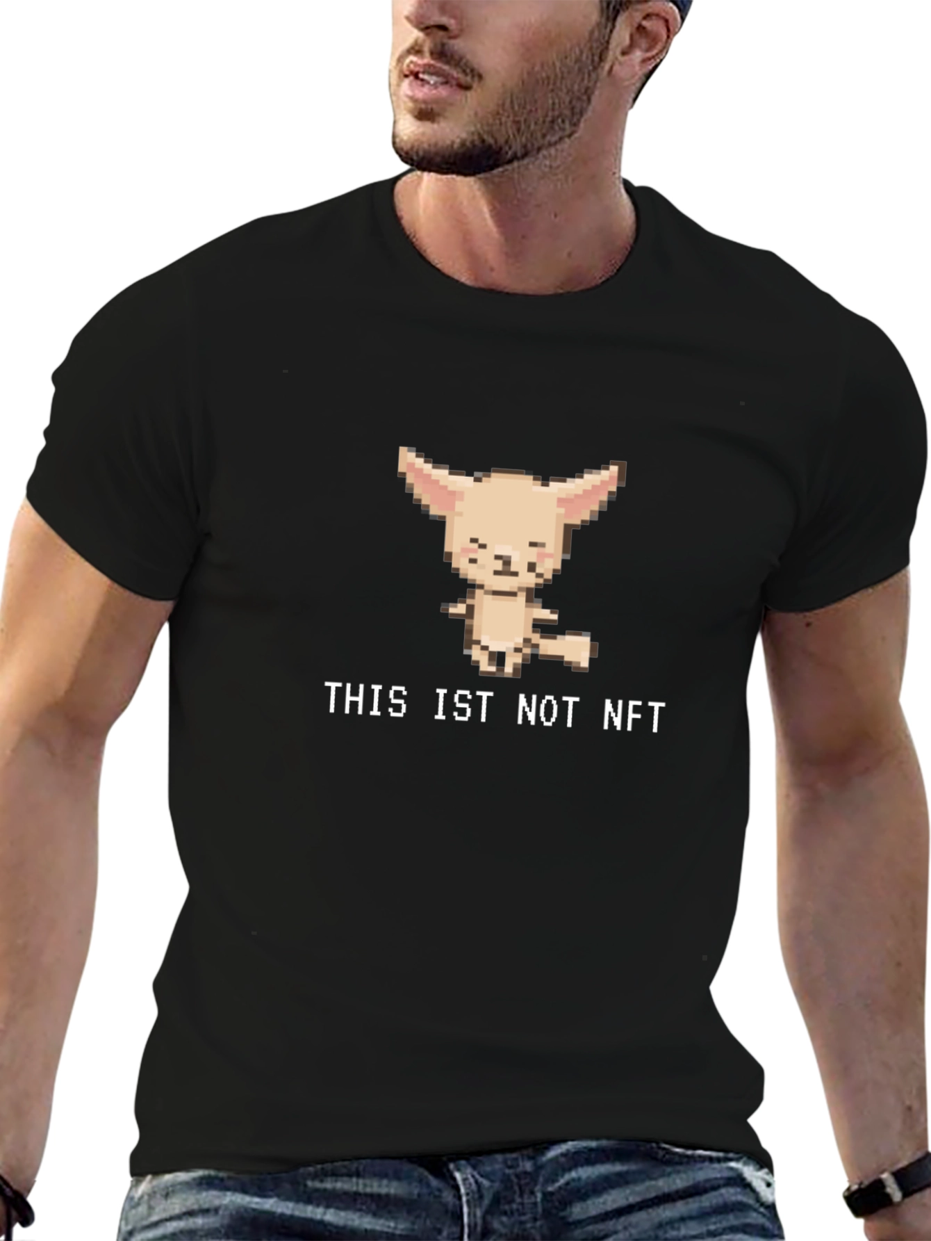 THIS IS NOT NFT Pixel Art T-Shirt - Black