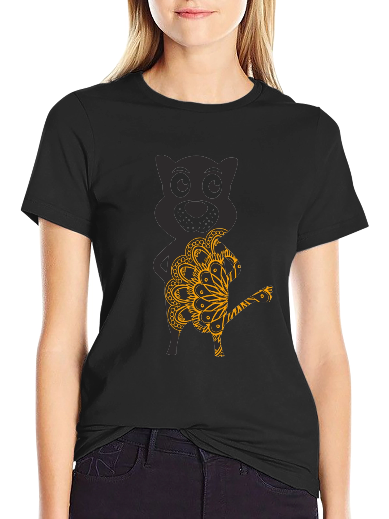 Unique Graphic Tee - Animal Mandala Design