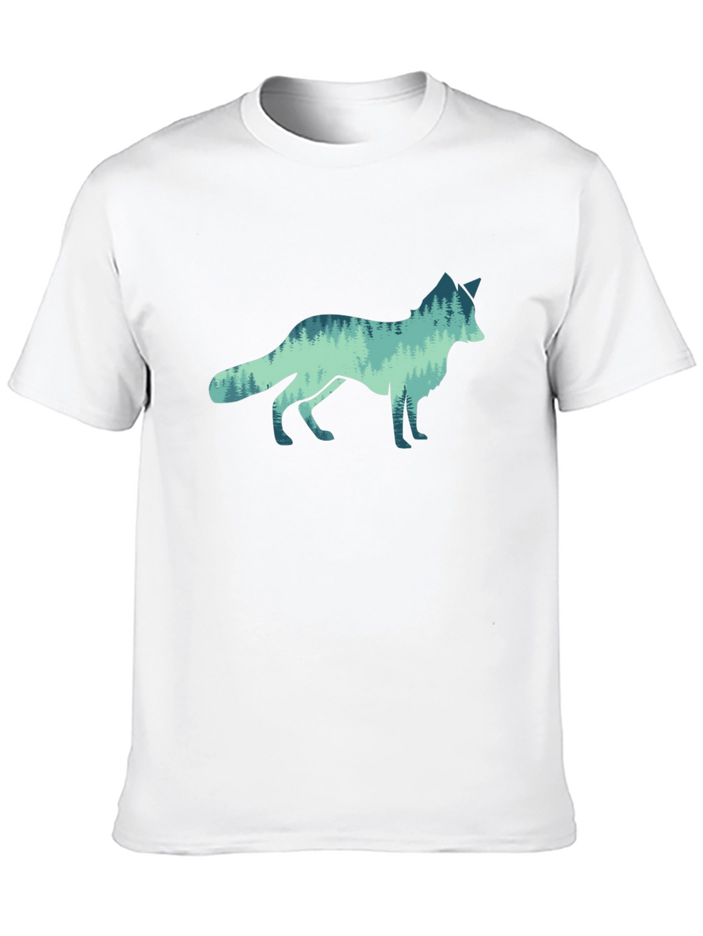 Nature Wolf Graphic Tee - Mens Black T-Shirt