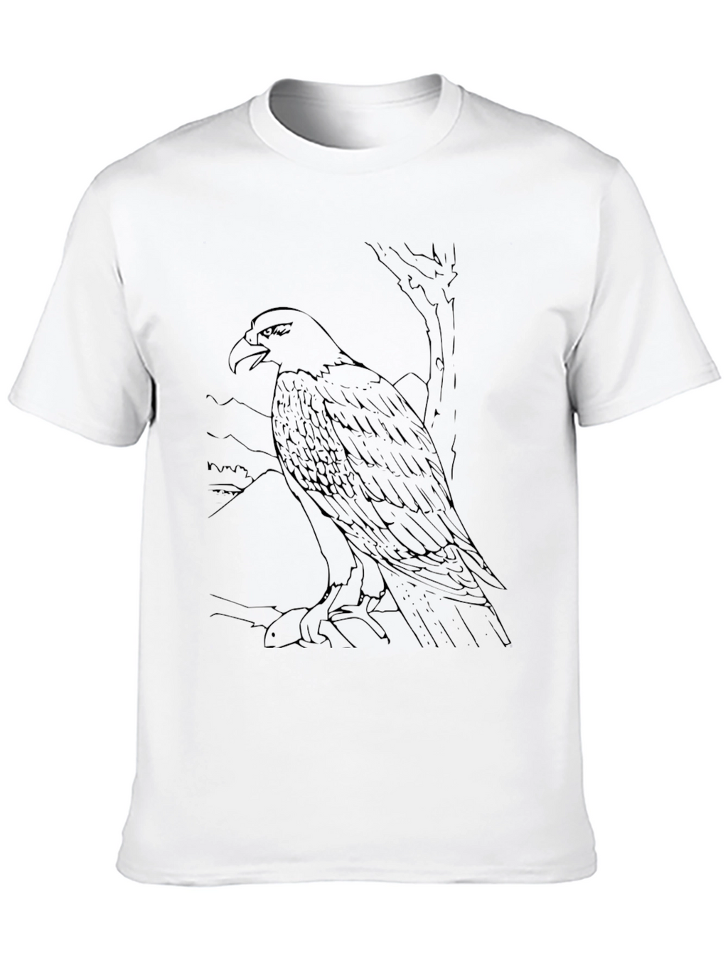 Black Eagle Graphic Tee - Mens Casual Shirt